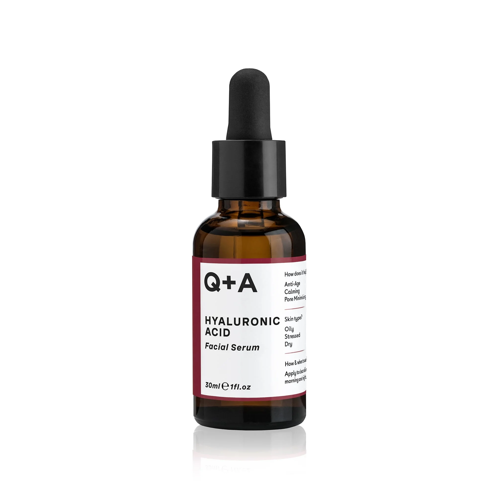 Q+A Hyaluronic Acid Facial Serum 30ml - Image 2
