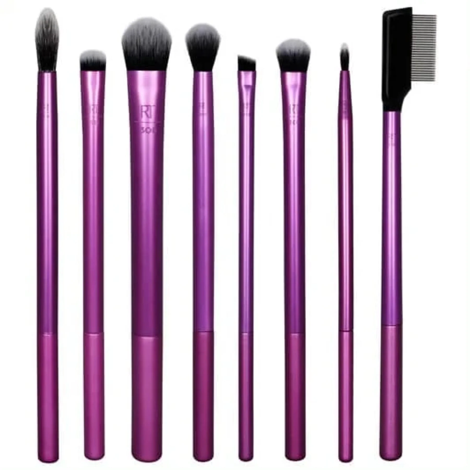 Real Techniques Everyday Eye Essentials Makeup Brush Kit 8pc - Image 2