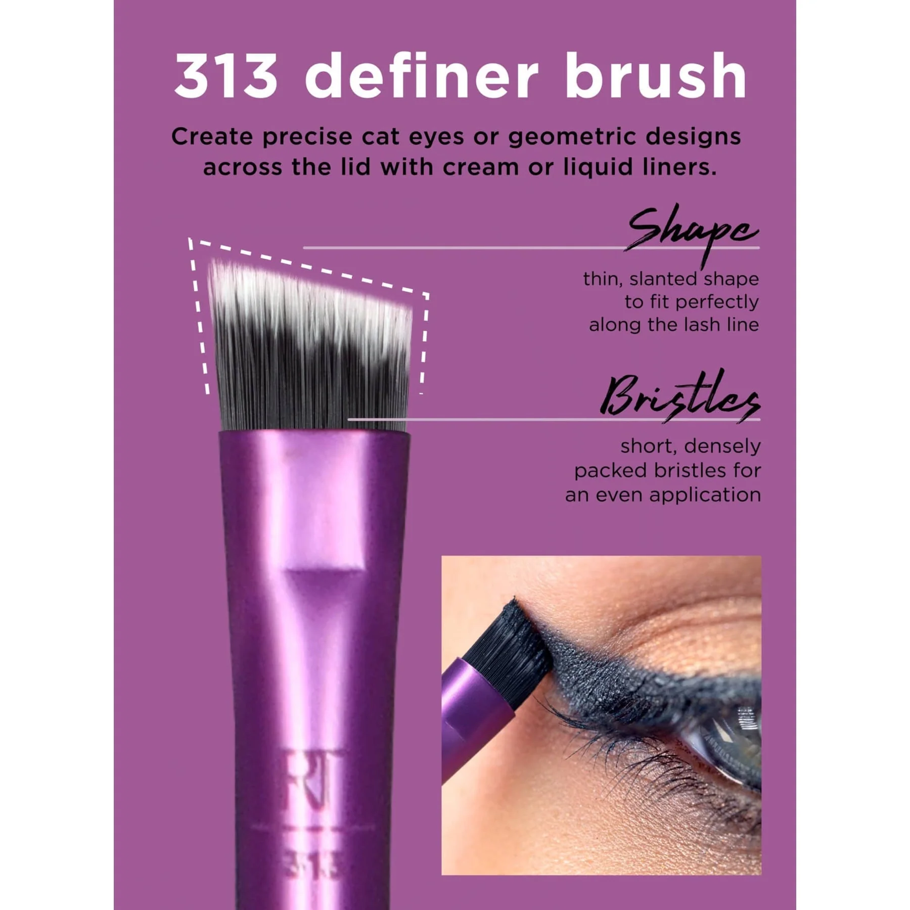 Real Techniques Everyday Eye Essentials Makeup Brush Kit 8pc - Image 5