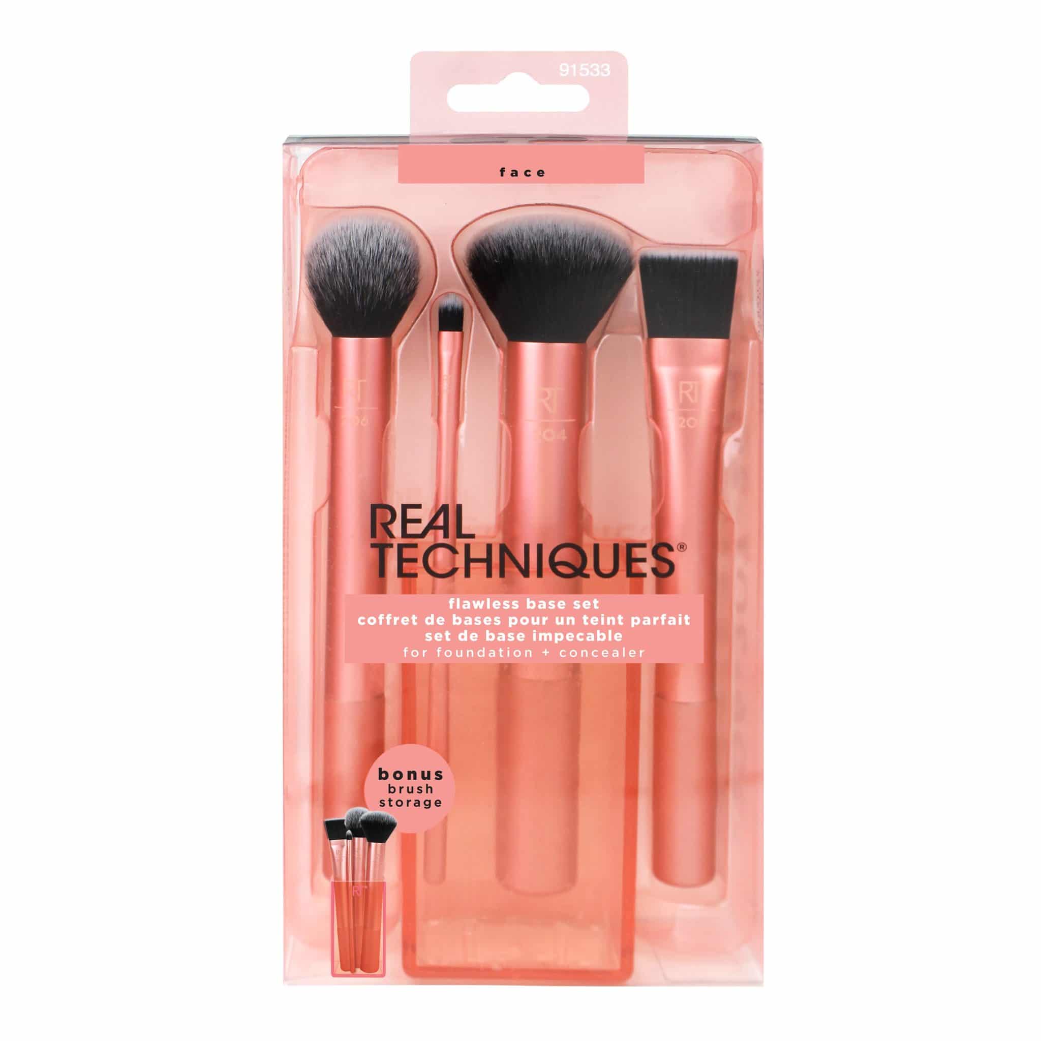 Real Techniques Flawless Base Brush Kit, 5 Piece Set - Image 2