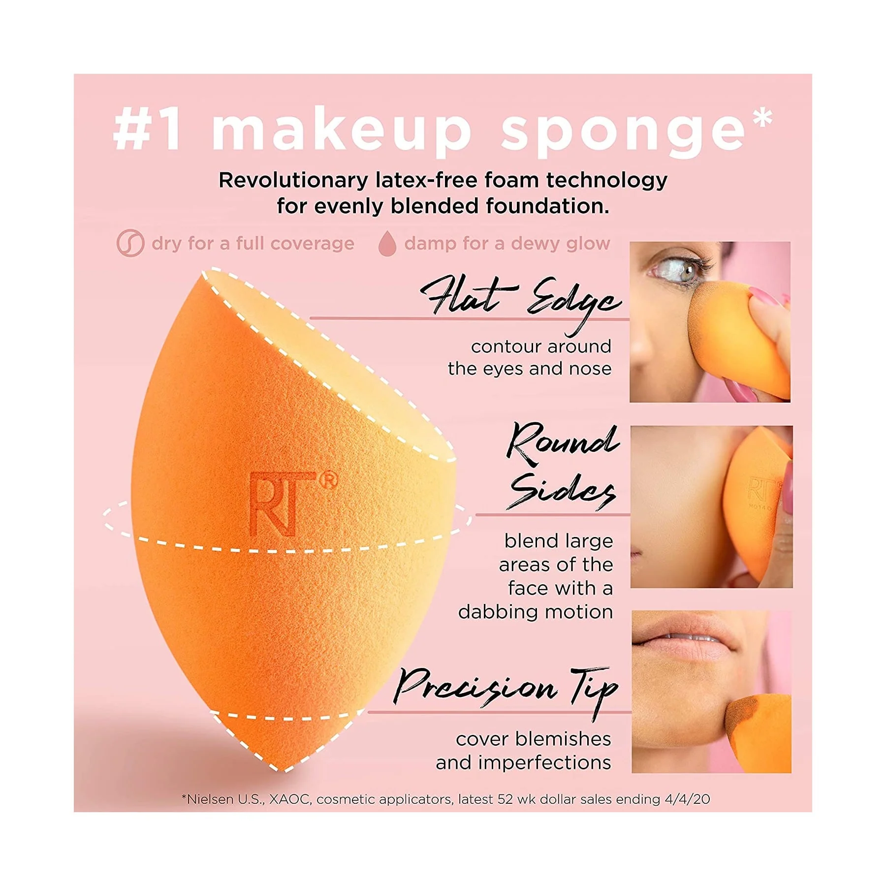 Real Techniques Miracle Complexion Sponge 4pc - Image 4