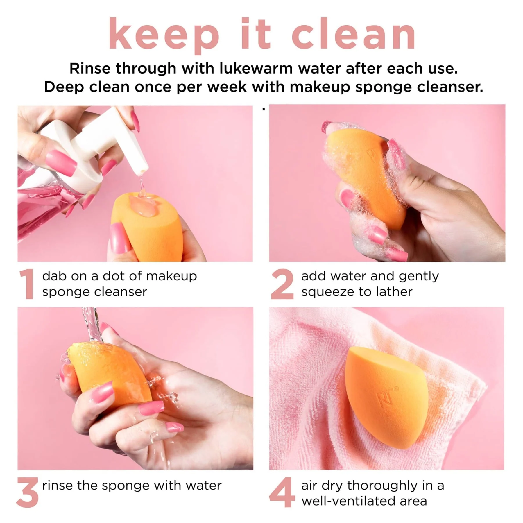 Real Techniques Miracle Complexion Sponge Duo, 2 Piece Set - Image 6