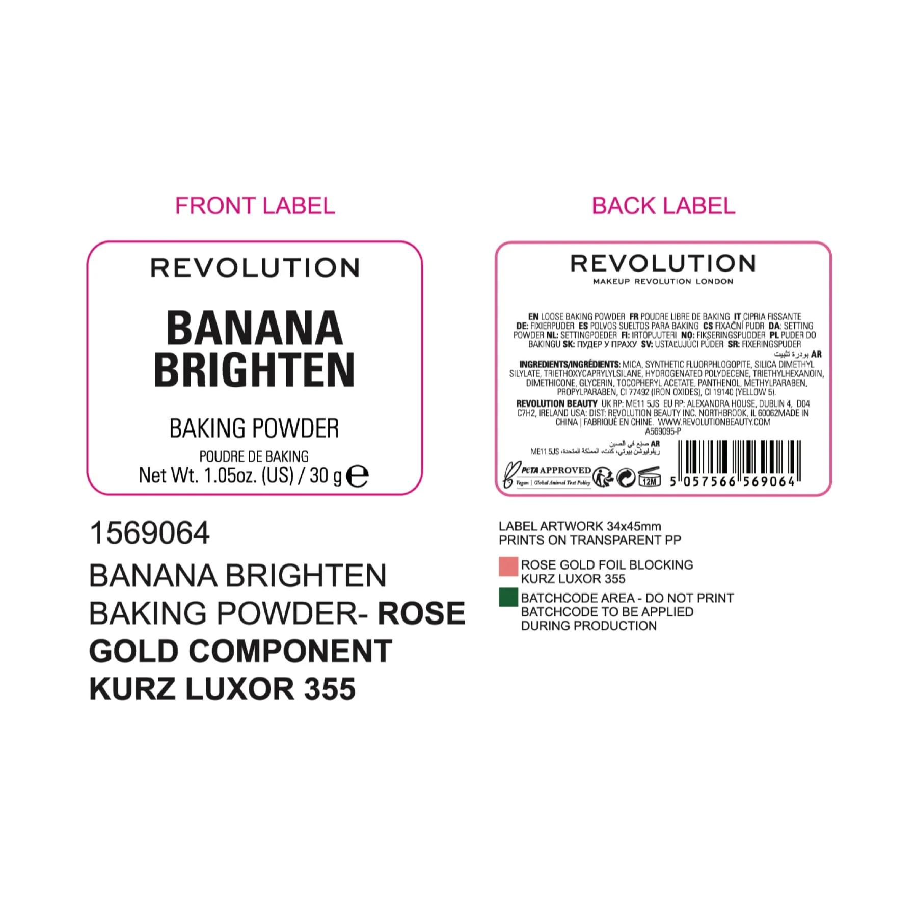 Revolution Banana Brighten Baking Powder 30g - Image 3