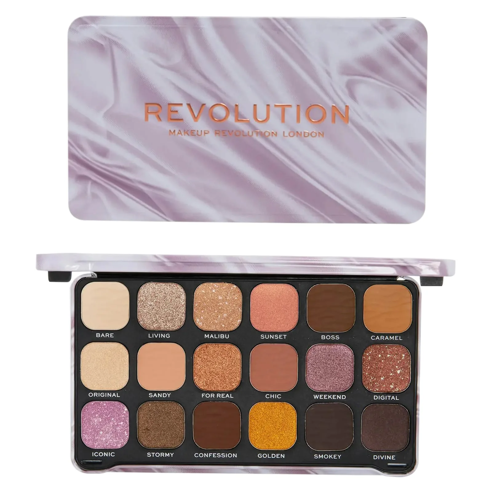 Revolution Forever Flawless Eyeshadow Palette Nude Silk 16.6g - Image 2