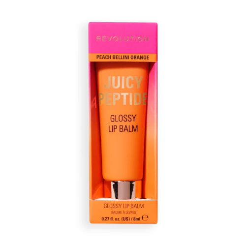 Revolution Lip Gloss Balm Juicy Peptide - Peach Bellini Orange - Image 2