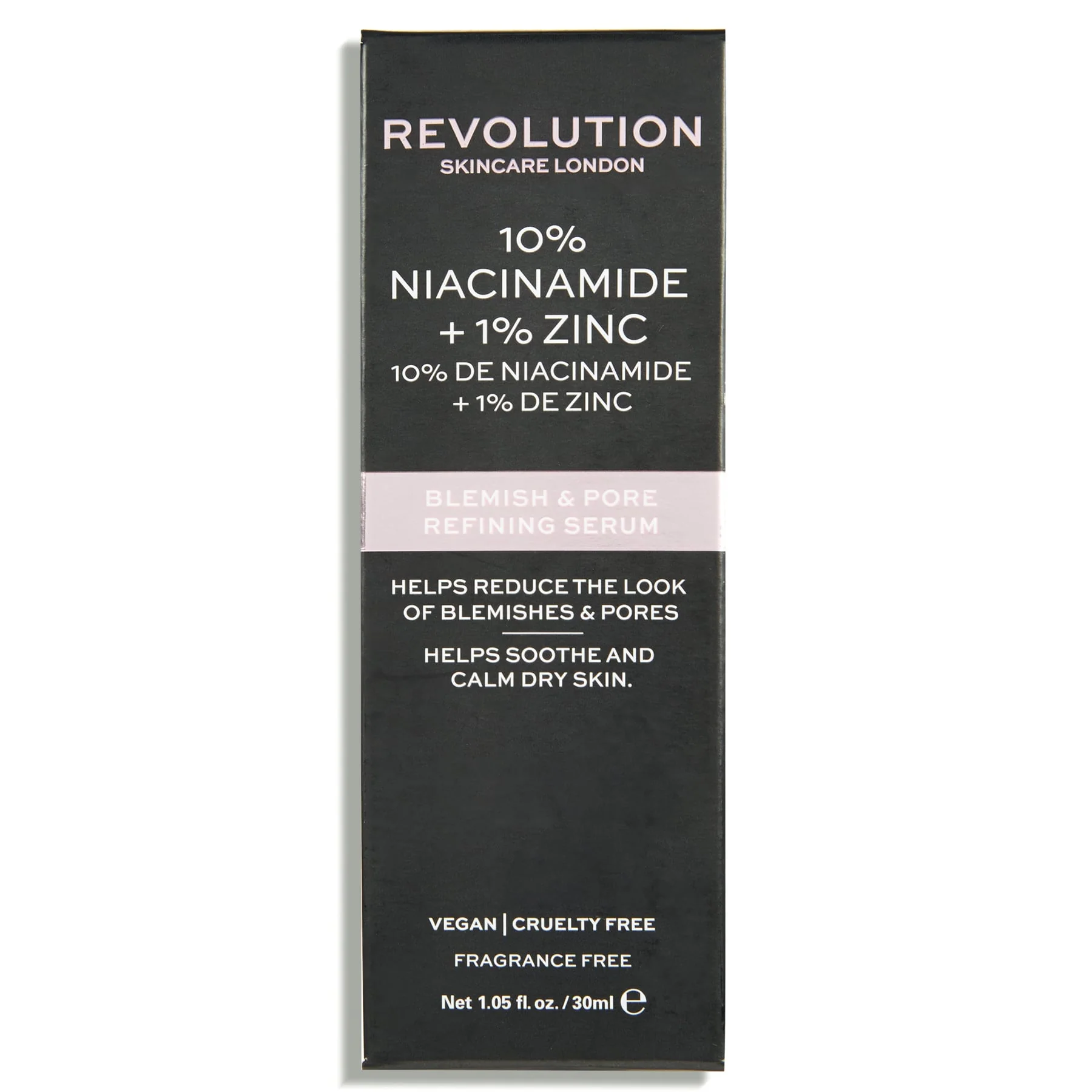 Revolution Skincare Blemish & Pore Refining Face Serum 10% Niacinamide + 1% Zinc 30ml - Image 3