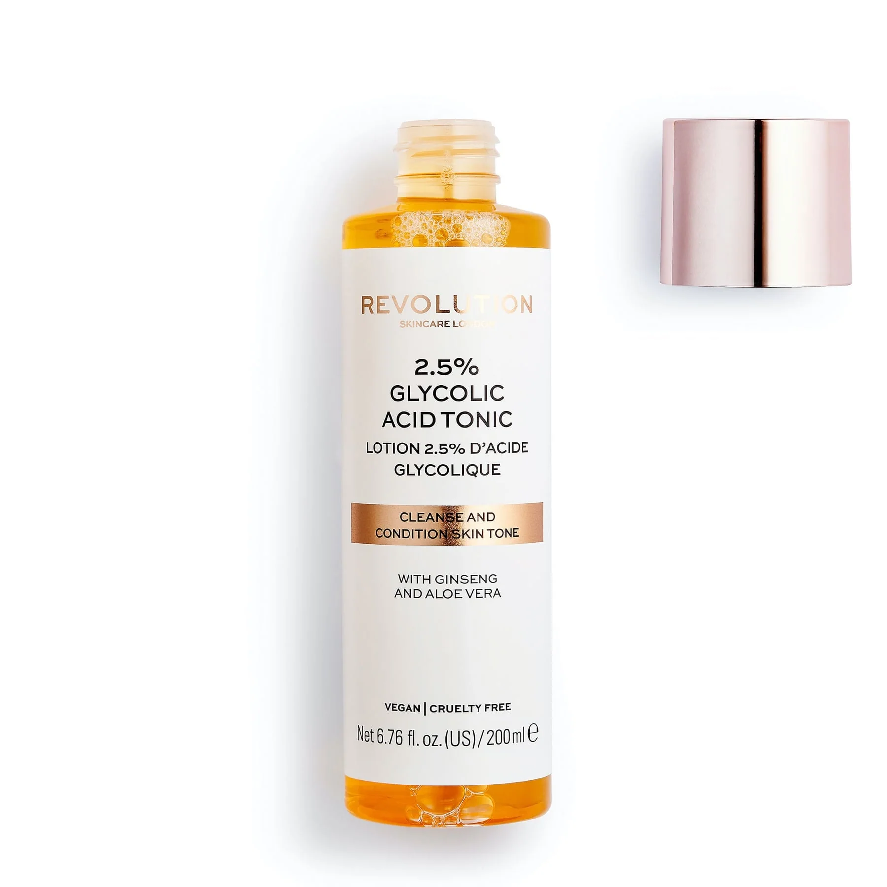 Revolution Skincare Cleanse and Condition Skin Tonic Treatment Toner 2.5% Glycolic Acid 200ml - Image 2