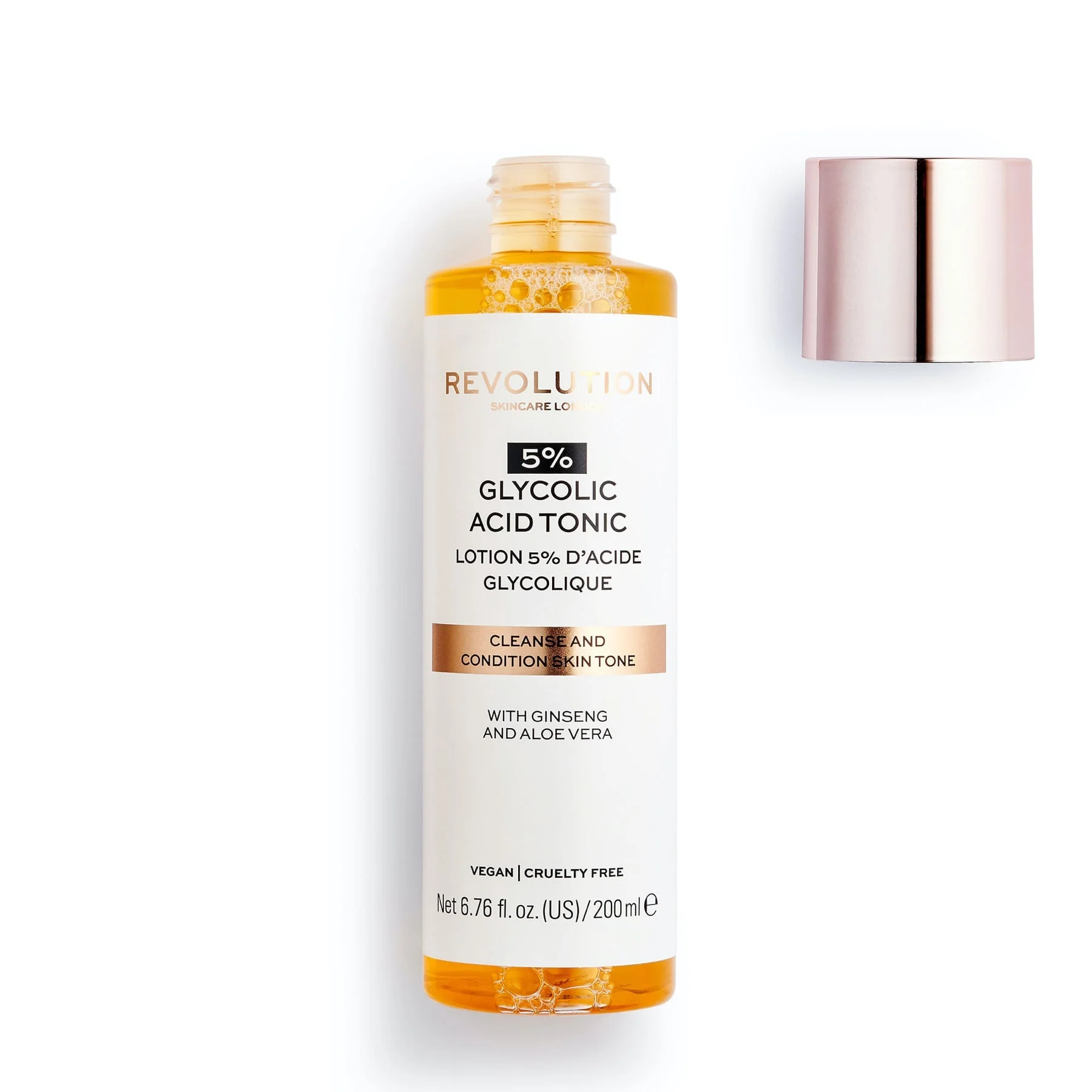 Revolution Skincare Cleanse and Condition Skin Tonic Treatment Toner 5% Glycolic Acid 200ml - Image 2