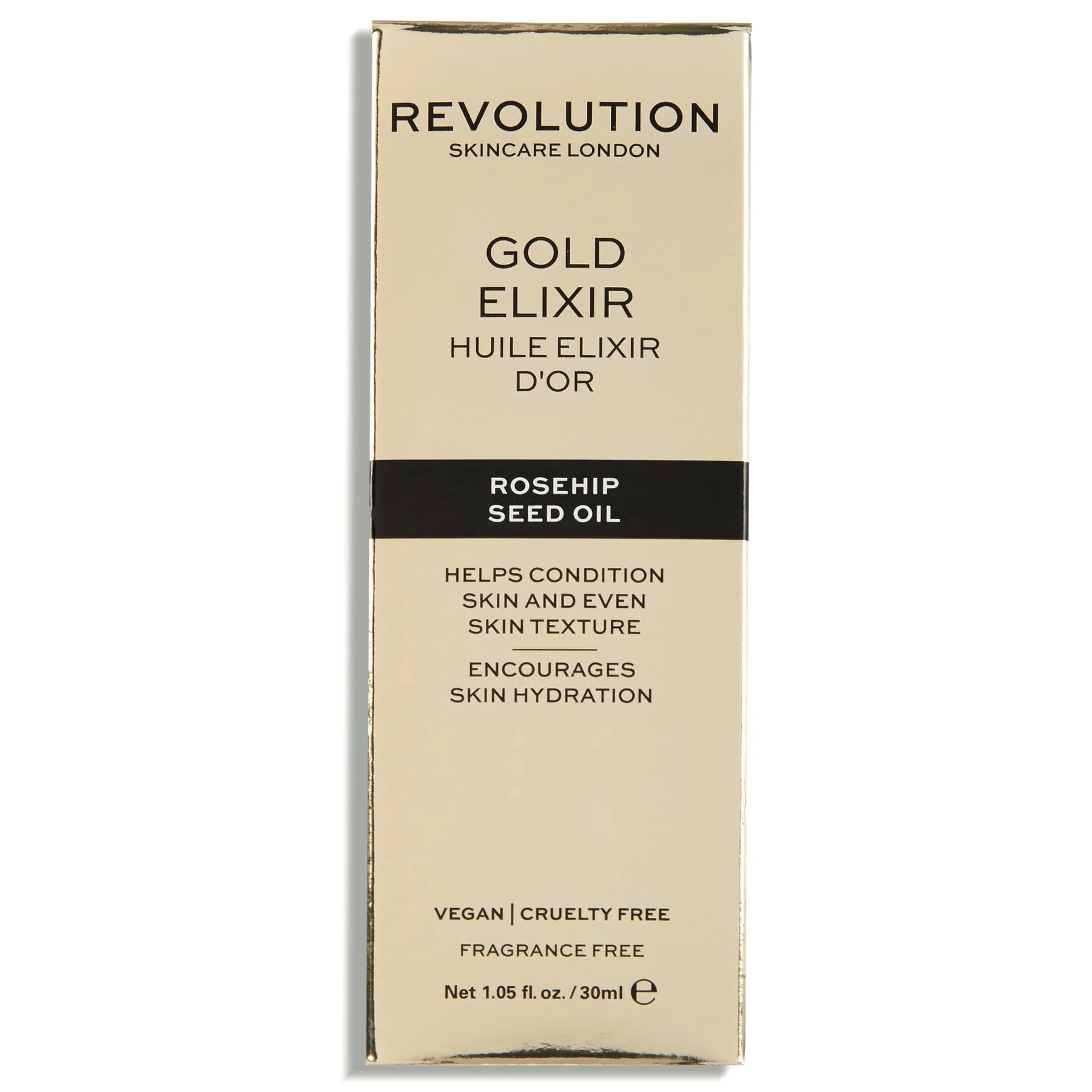 Revolution Skincare Gold Elixir Nourishing Face Oil Rosehip Seed Oil 30ml - Image 3