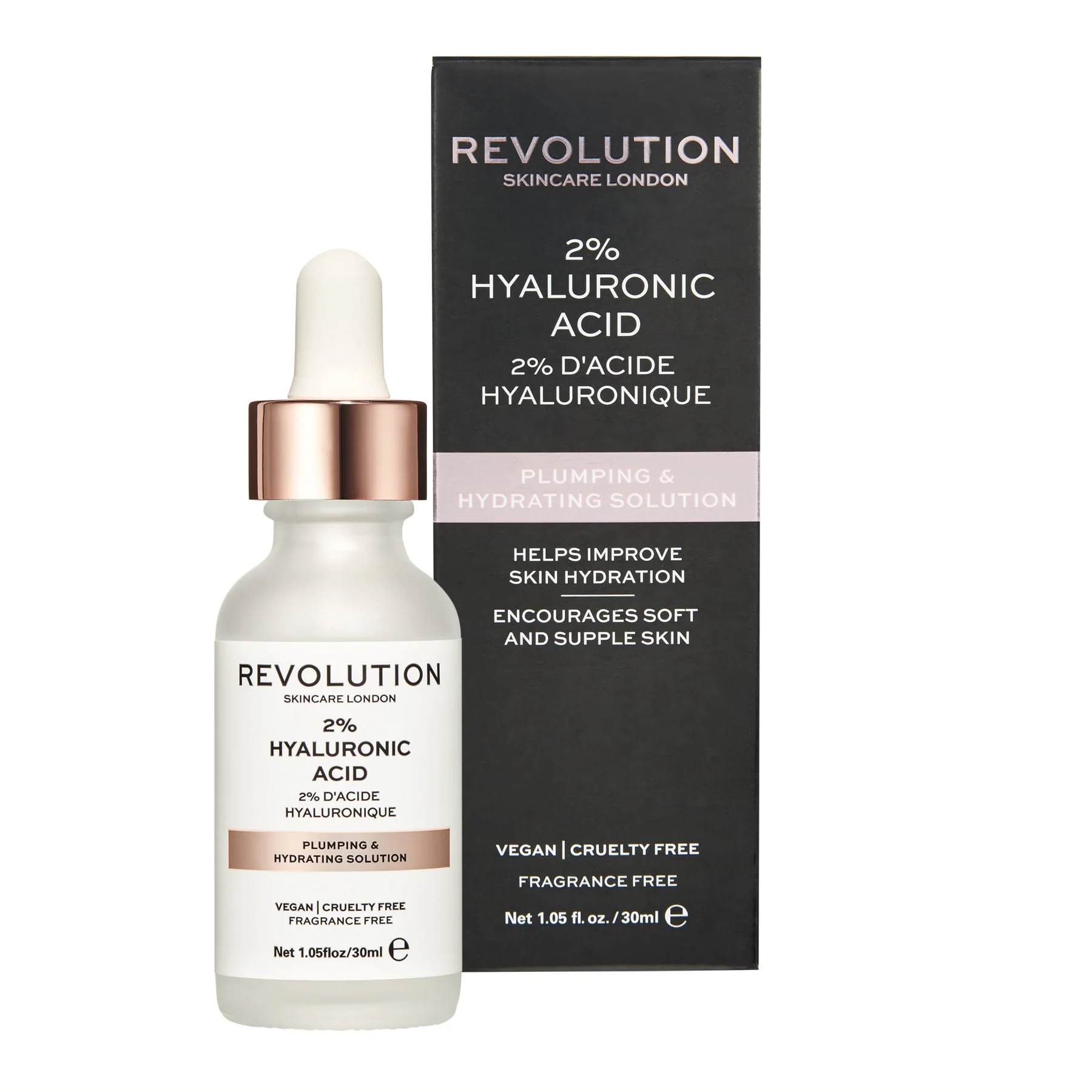 Revolution Skincare Plumping and Hydrating Serum 2% Hyaluronic Acid 30ml - Image 2