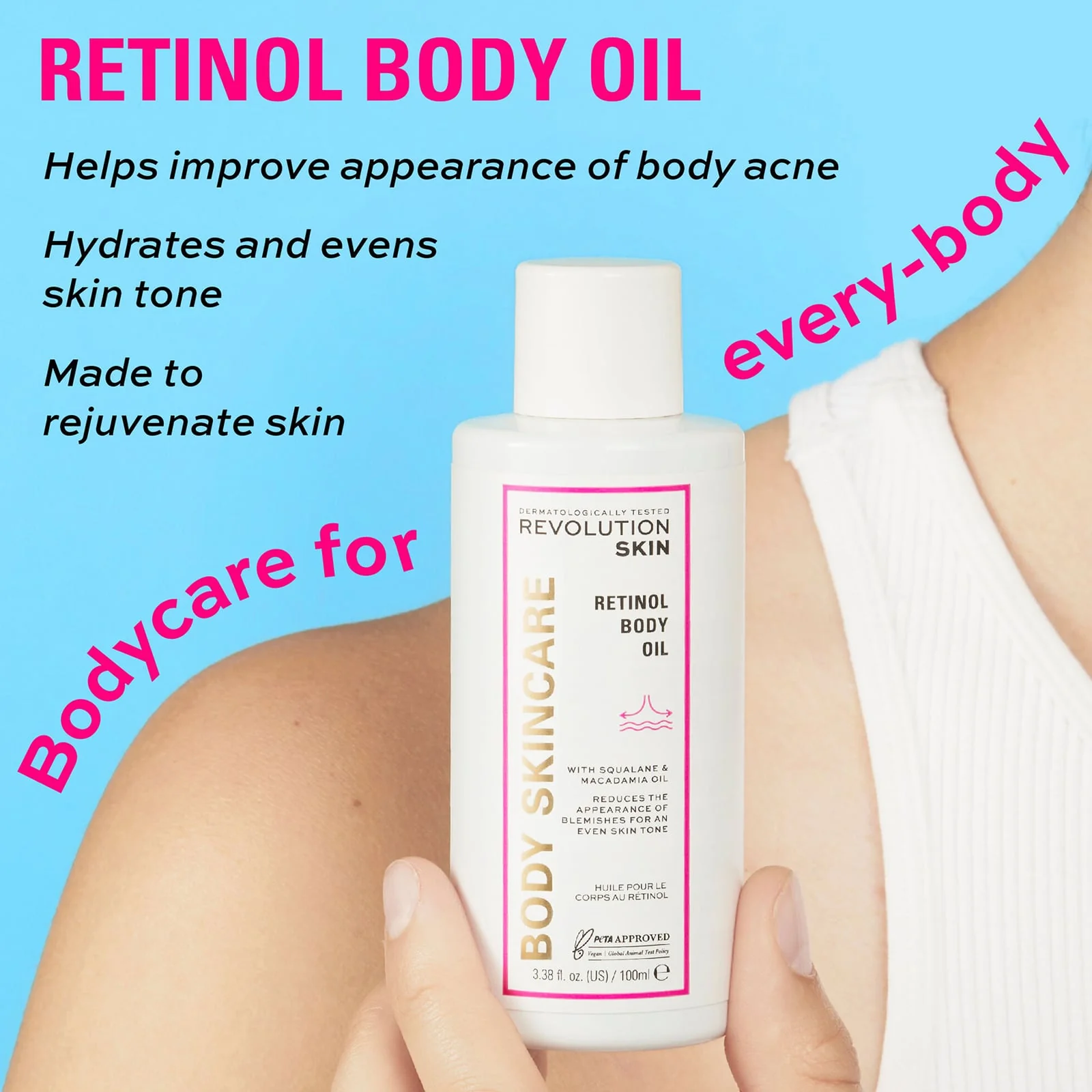 Revolution Skincare Retinol Body Oil 100ml - Image 3