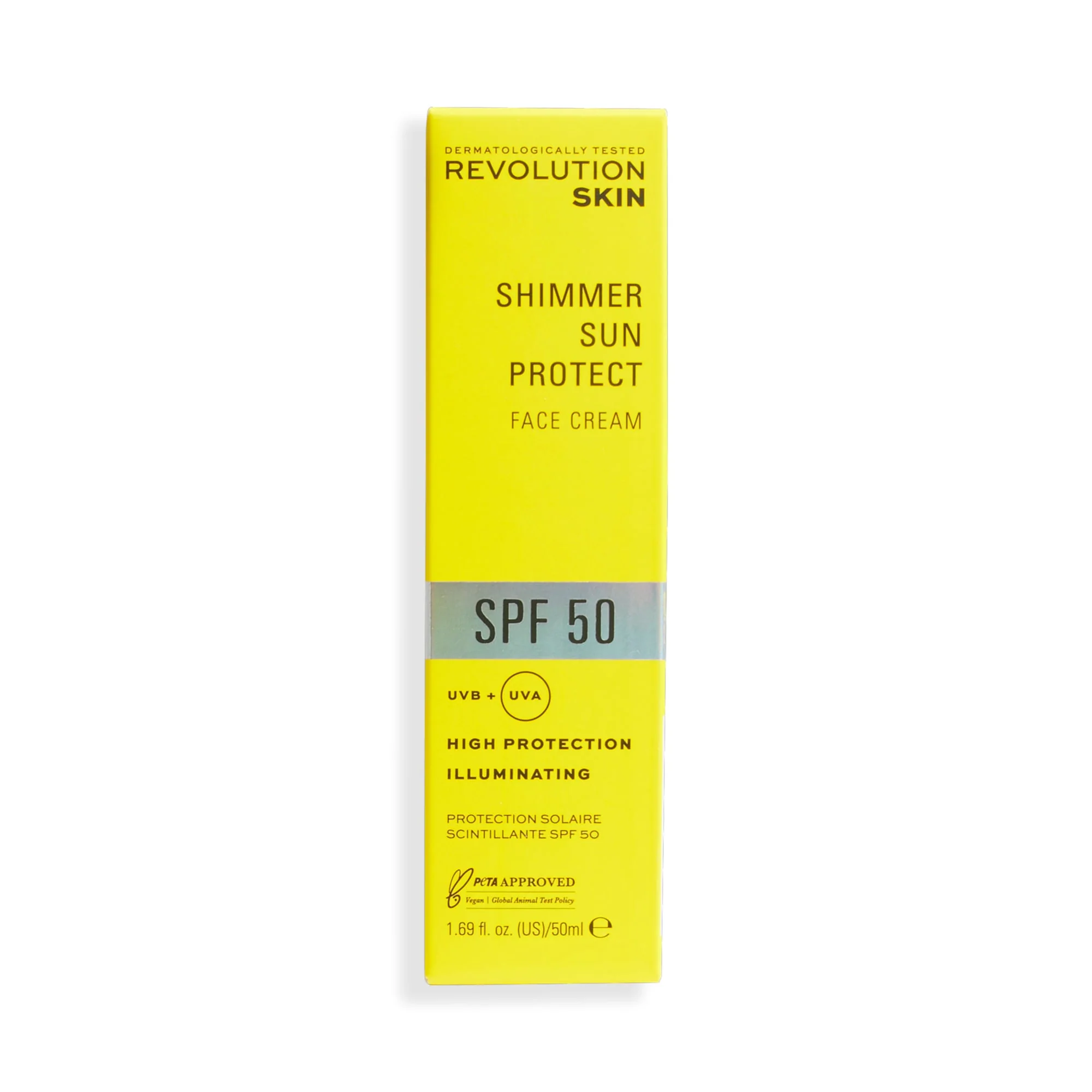 Revolution Skincare Shimmer Sun Protect Face Cream SPF50 50ml - Image 2