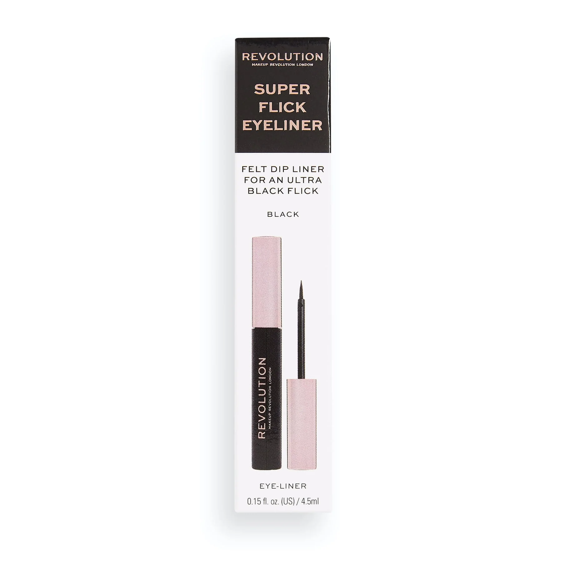Revolution Super Flick Liquid Eyeliner Black 4.5ml - Image 3