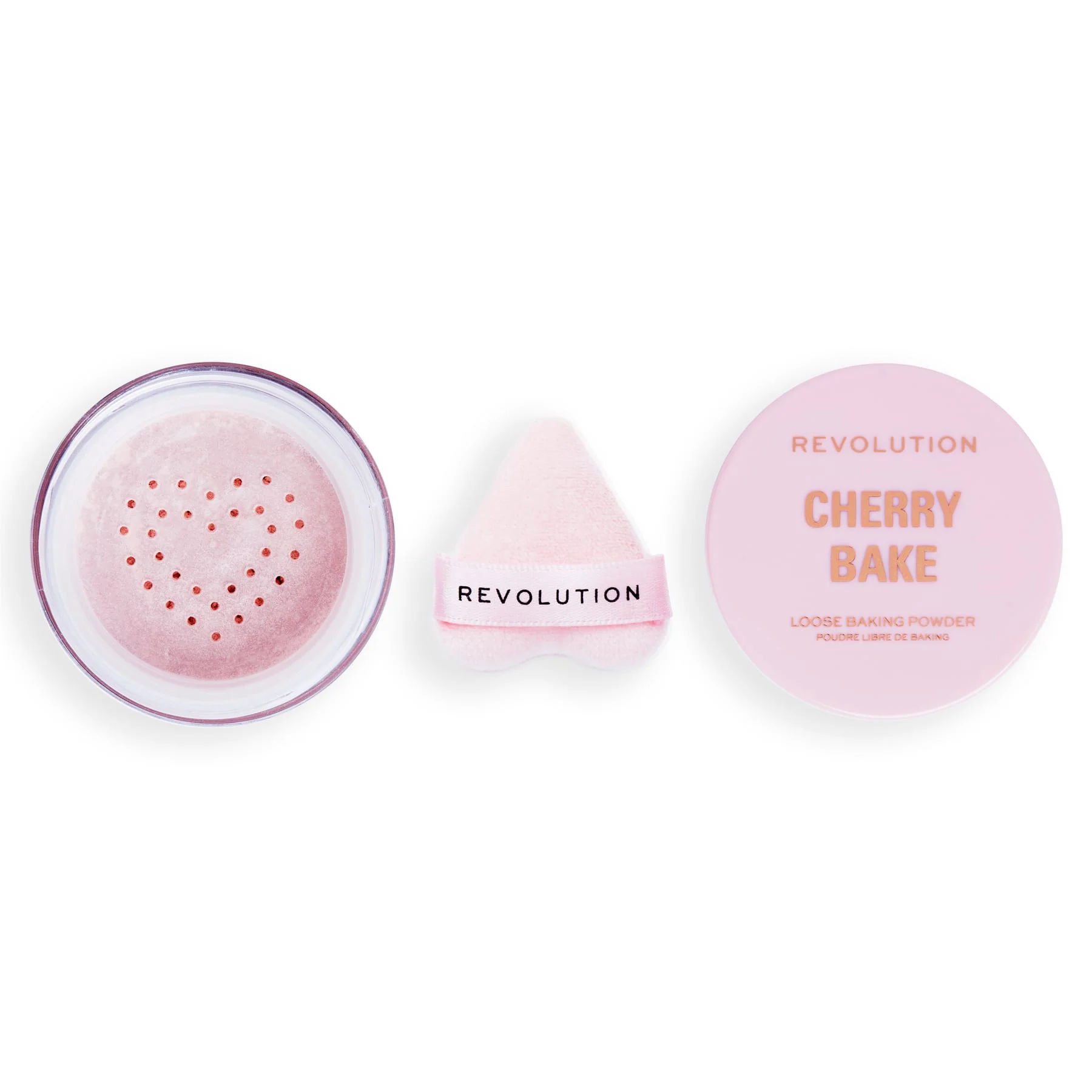 Revolution Y2K Baby Cherry Bake Loose Powder & Puff - Image 2