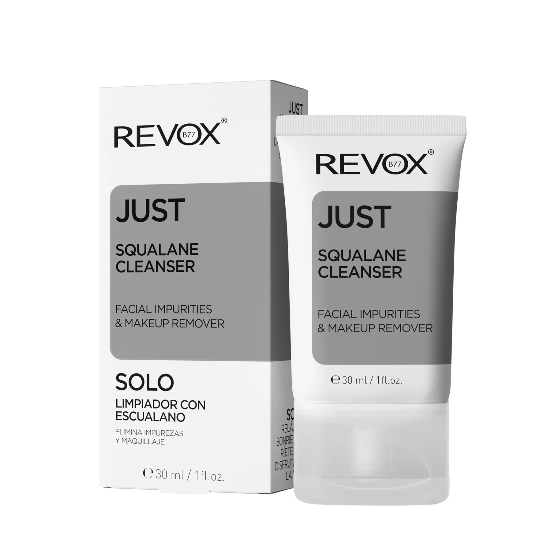 Revox B77 Just Squalane Cleanser Facial Impurities & Makeup Remover 30ml - Image 2