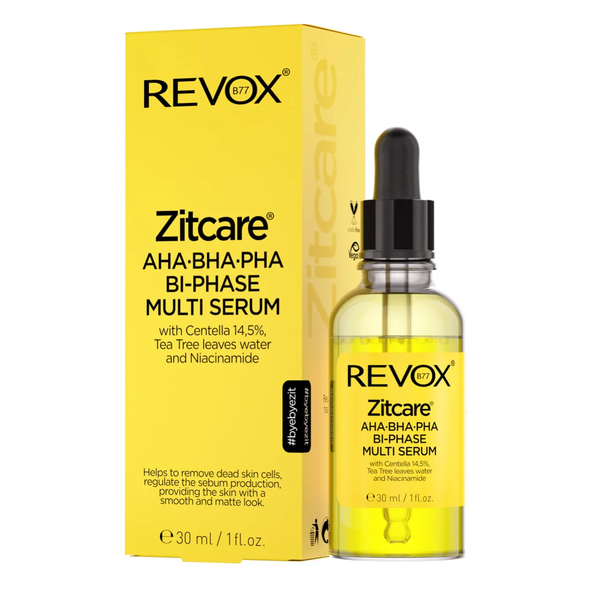 Revox B77 Zitcare AHA.BHA.PHA. Bi-Phase Multi Serum 30ml - Image 2