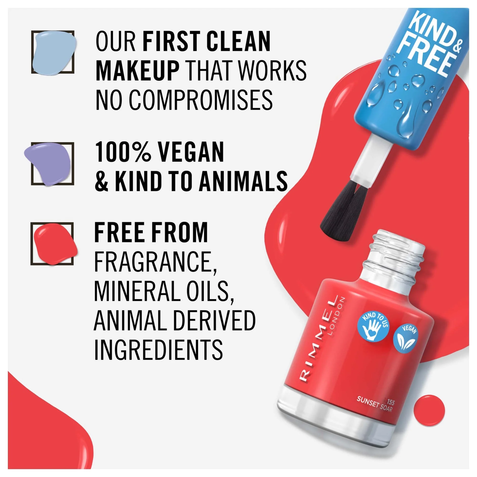 Rimmel KIND & FREE Clean Nail Polish 8ml - Image 11