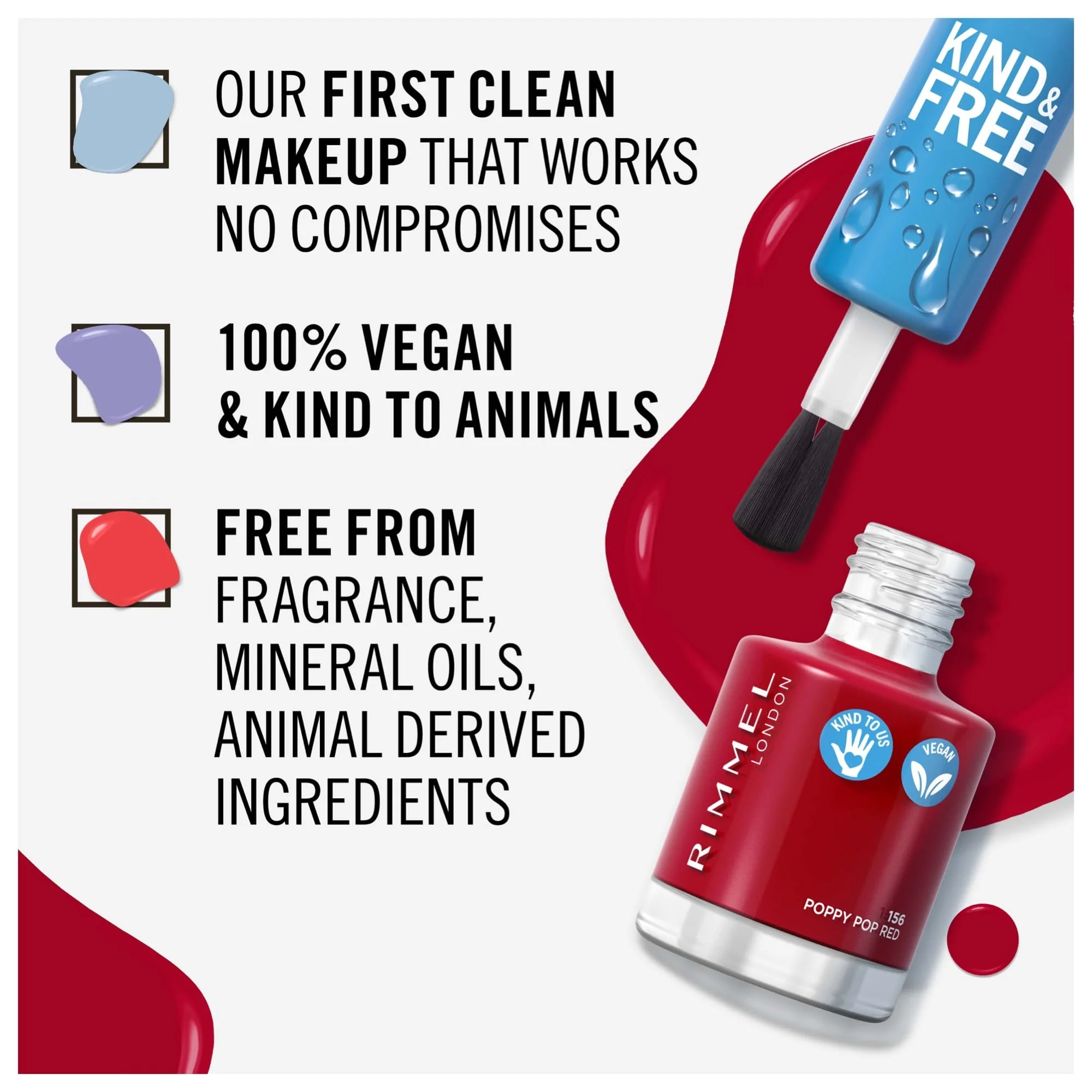 Rimmel KIND & FREE Clean Nail Polish 8ml - Image 25