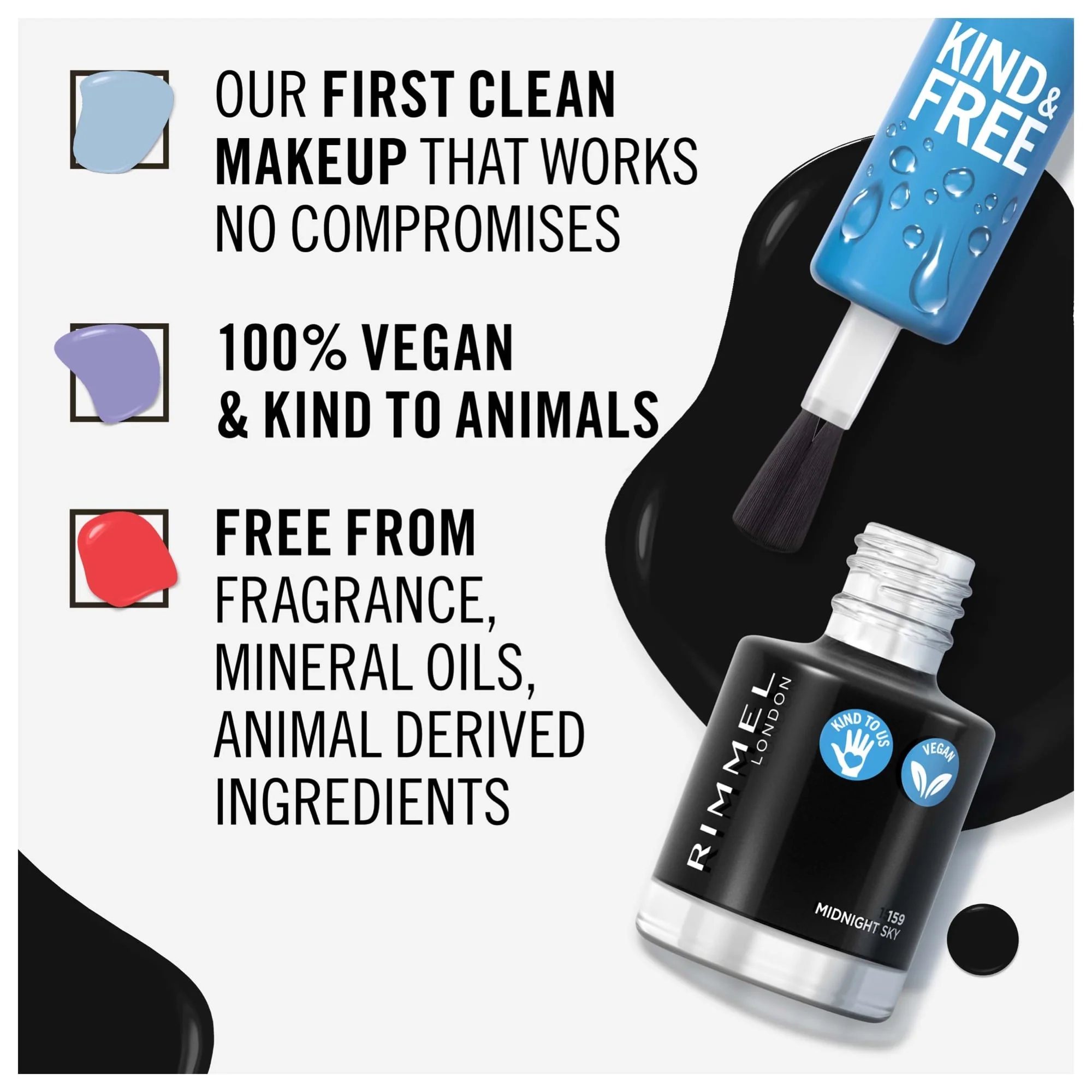 Rimmel KIND & FREE Clean Nail Polish 8ml - Image 39