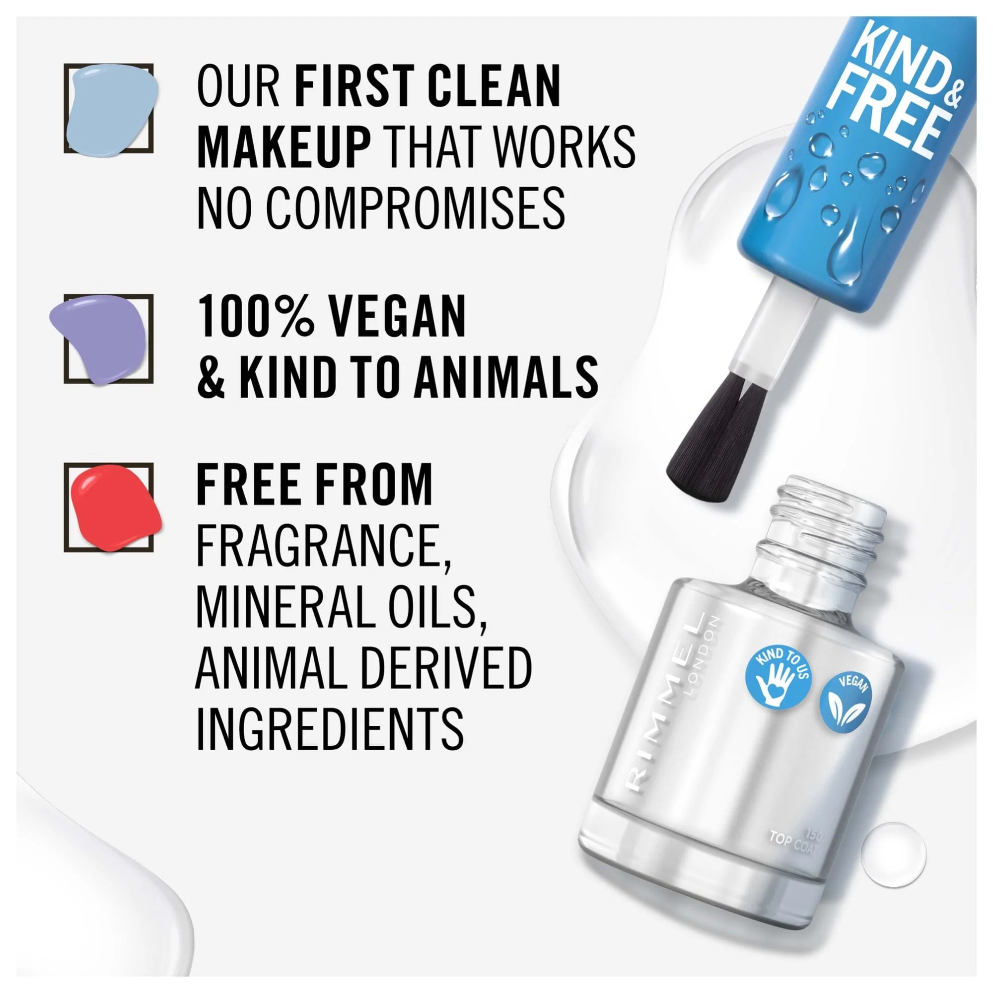 Rimmel KIND & FREE Clean Nail Polish 8ml - Image 60
