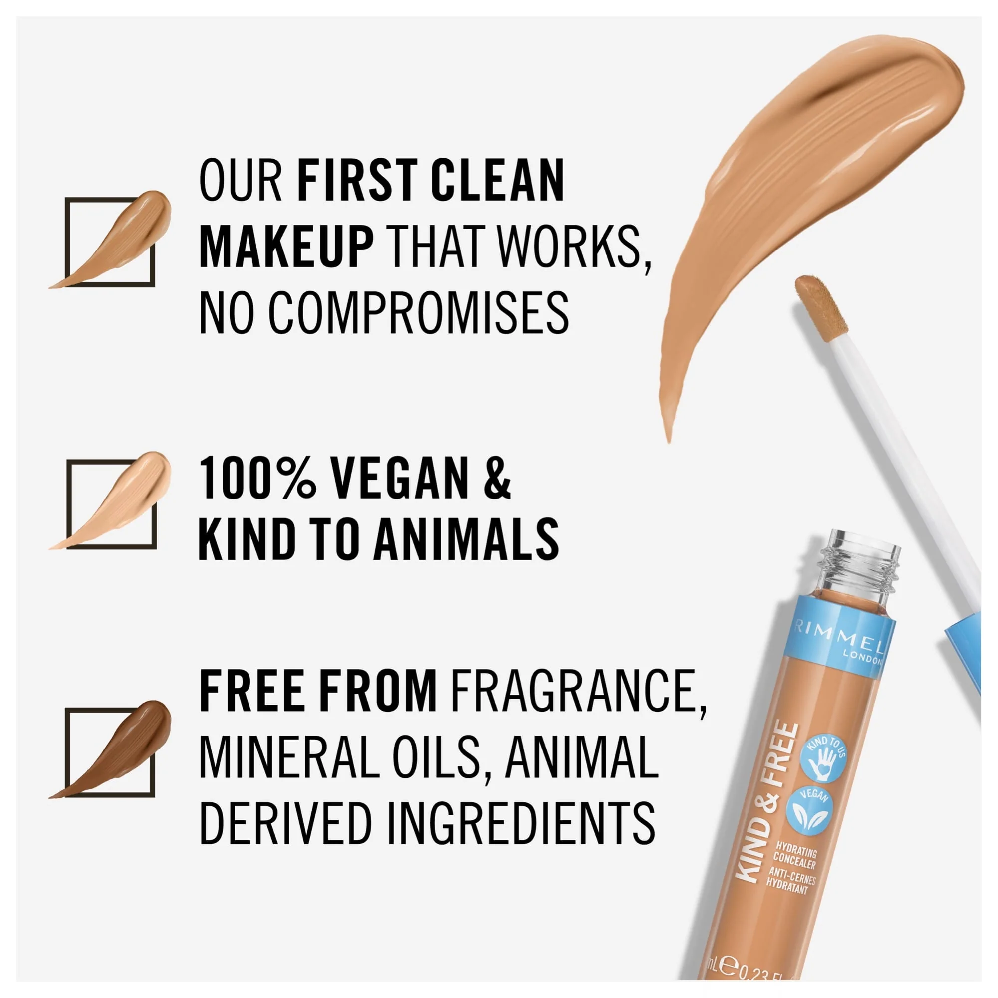 Rimmel KIND & FREE Hydrating Concealer 7ml - Image 12