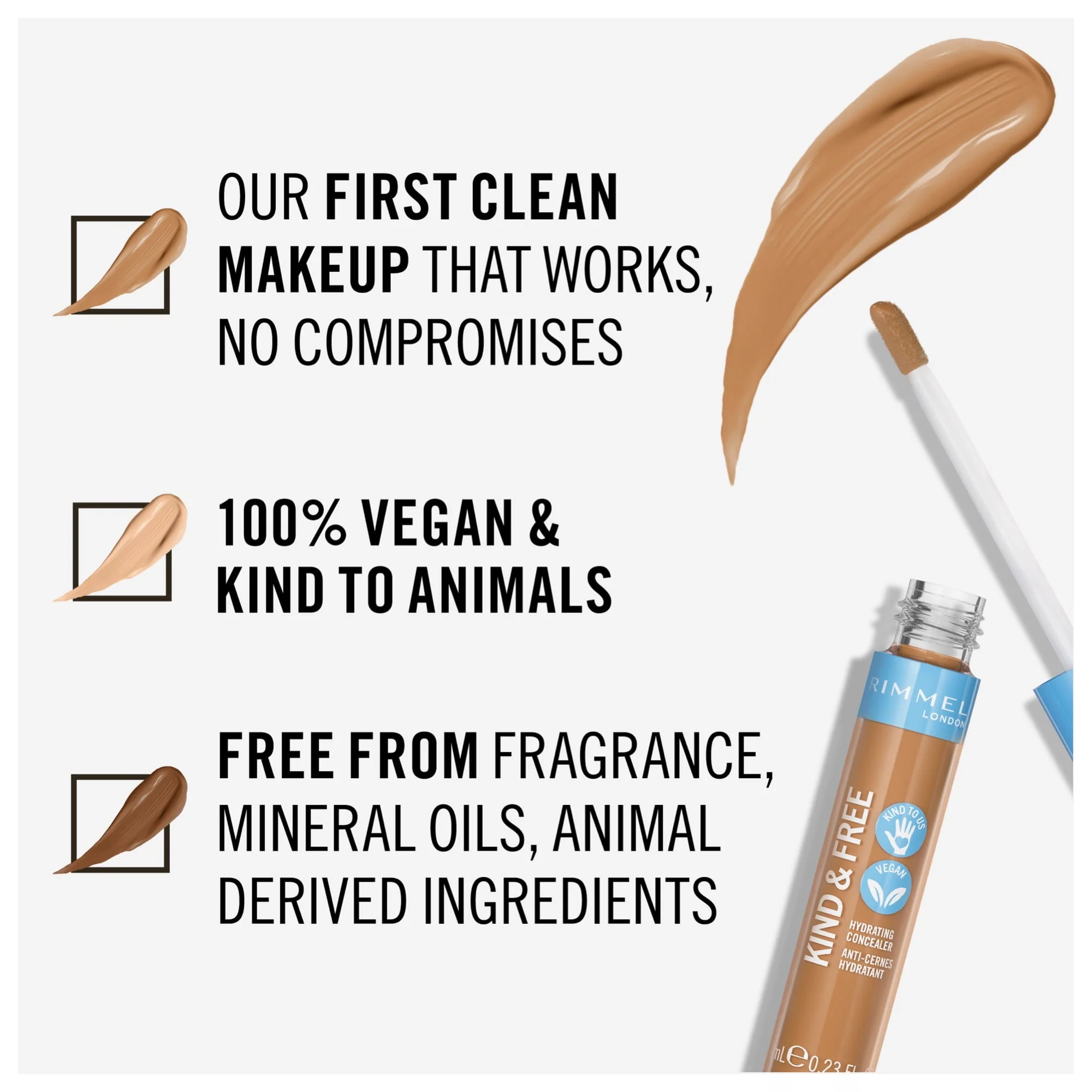 Rimmel KIND & FREE Hydrating Concealer 7ml - Image 20