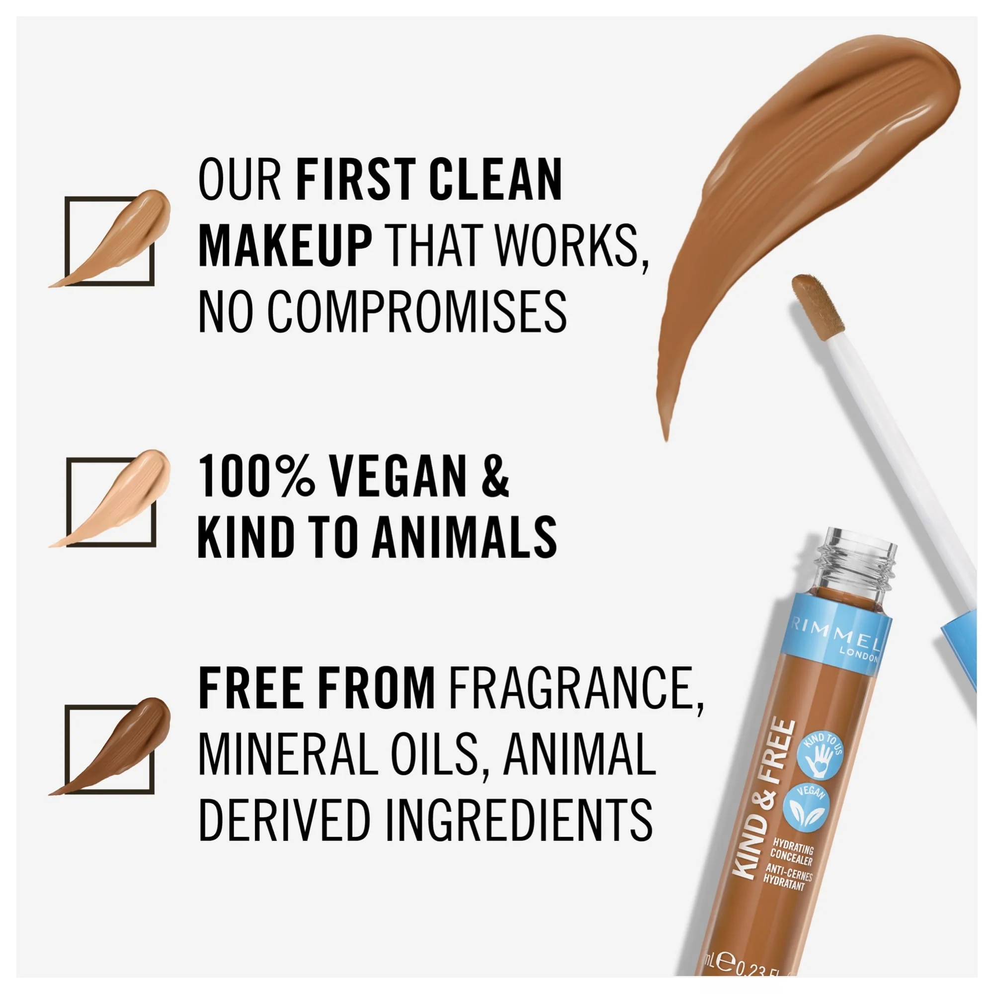 Rimmel KIND & FREE Hydrating Concealer 7ml - Image 28