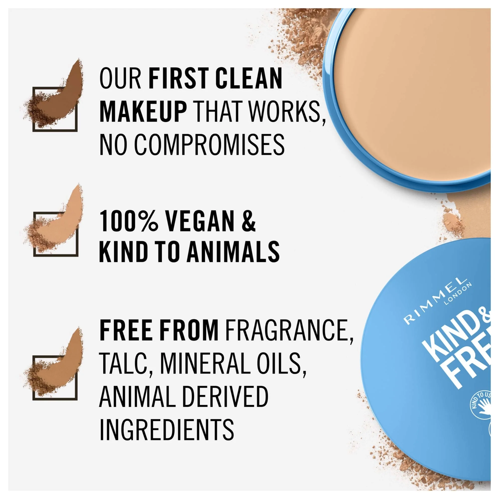 Rimmel KIND & FREE Pressed Powder 10g - Image 12
