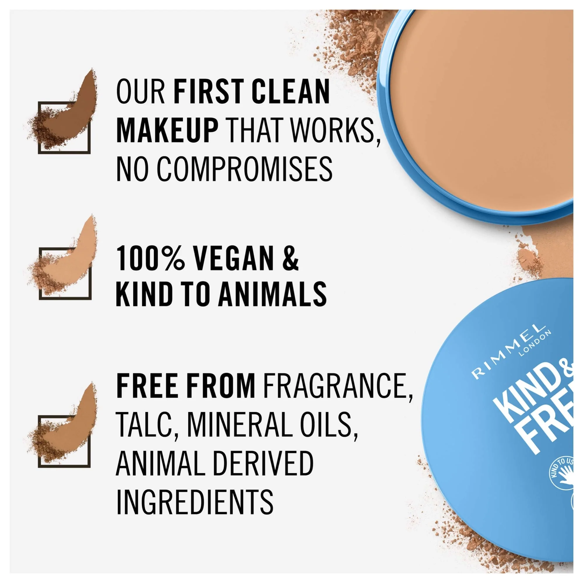Rimmel KIND & FREE Pressed Powder 10g - Image 20