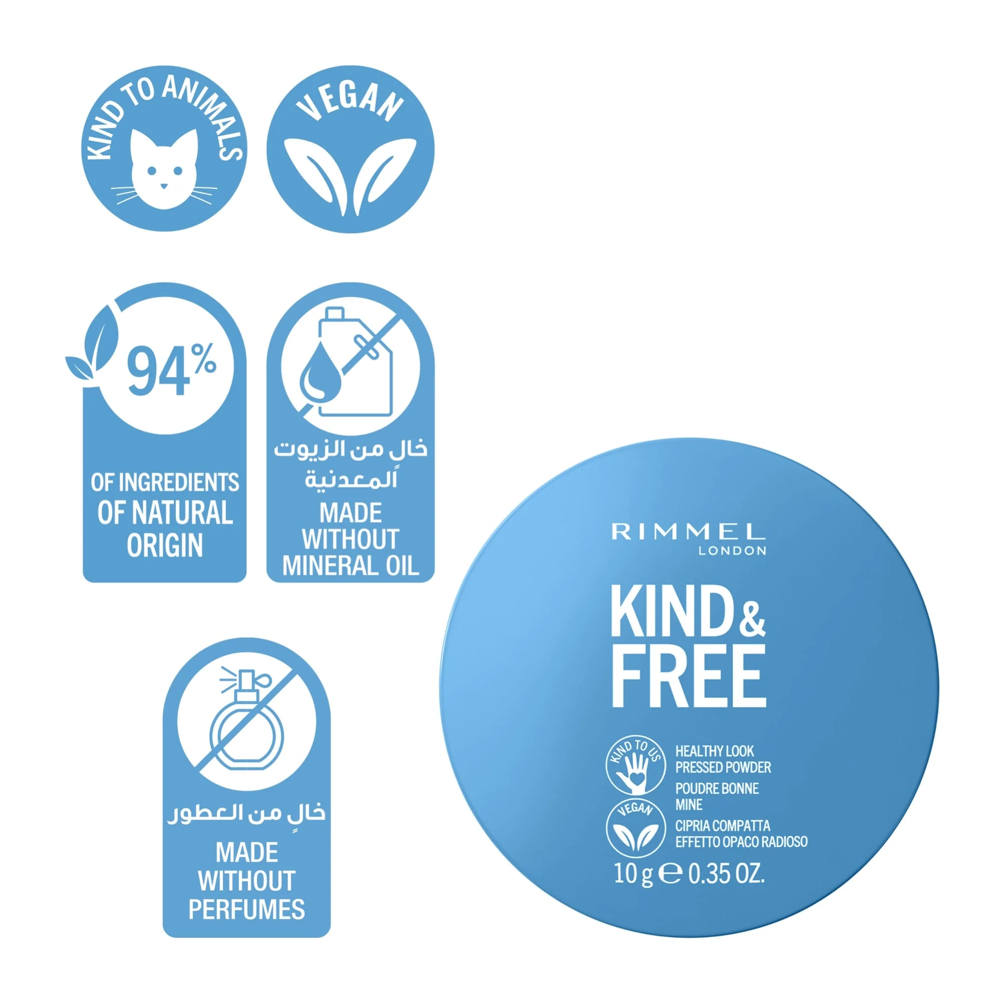 Rimmel KIND & FREE Pressed Powder 10g - Image 34