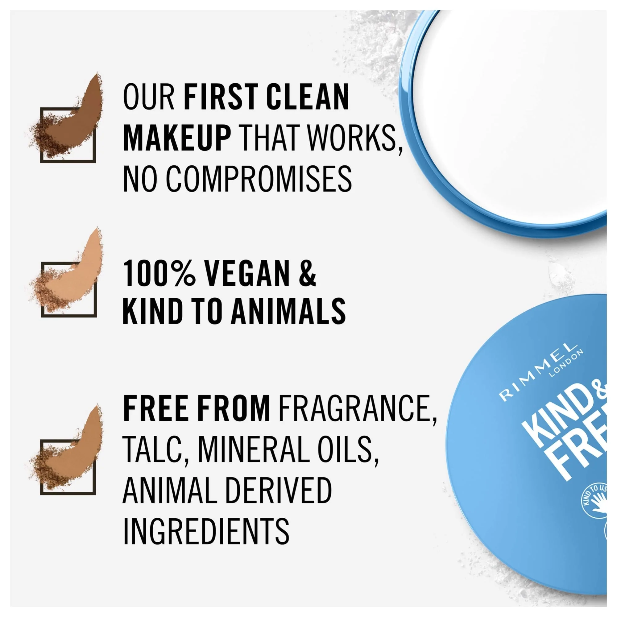 Rimmel KIND & FREE Pressed Powder 10g - Image 4