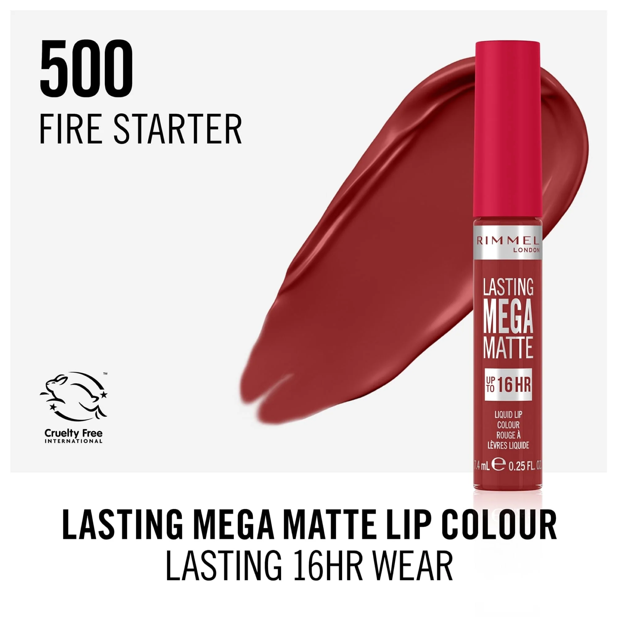 Rimmel Lasting Mega Matte Liquid Lip Colour 7.4ml - Image 3
