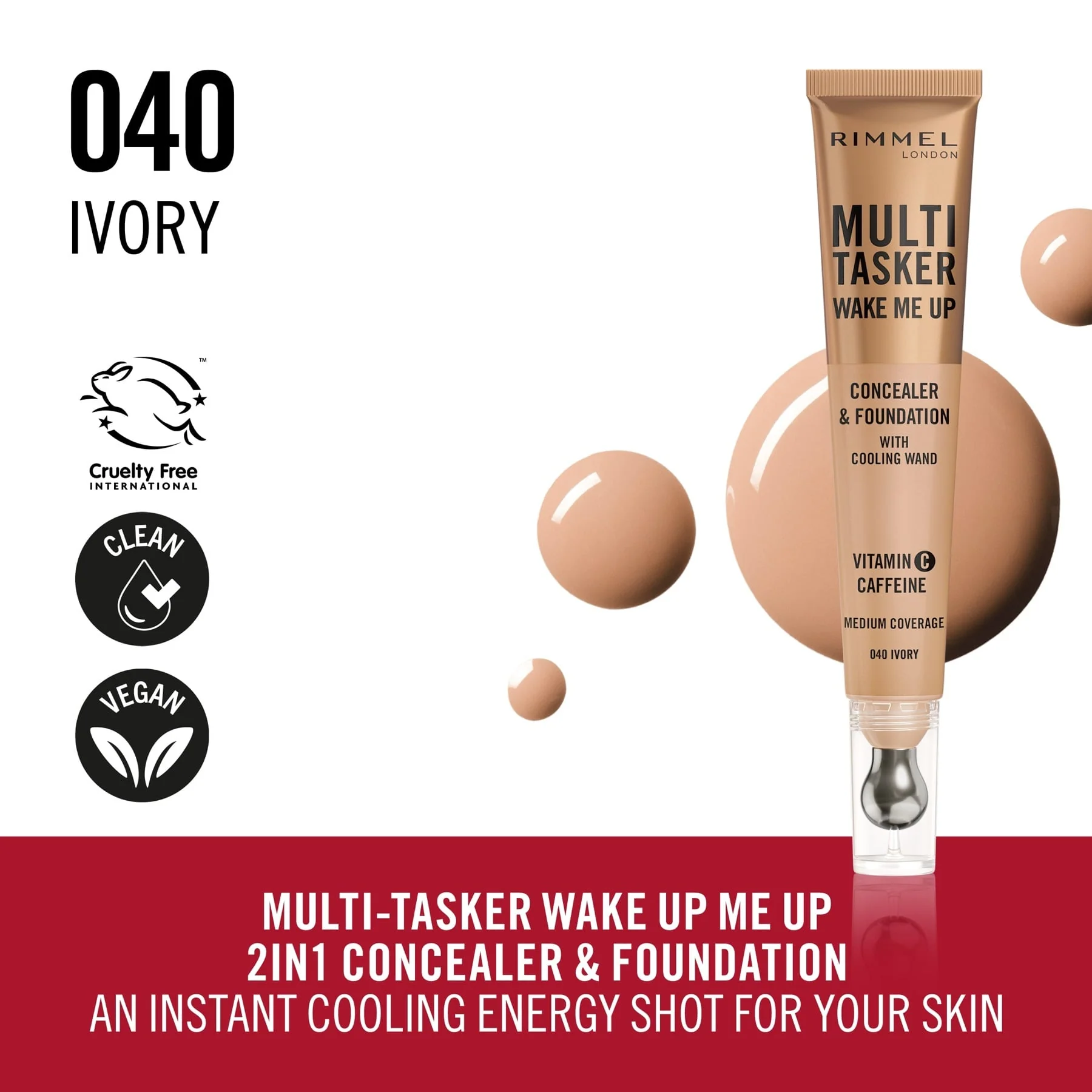 Rimmel Multi-tasker Wake Me Up Foundation & Concealer - Image 18
