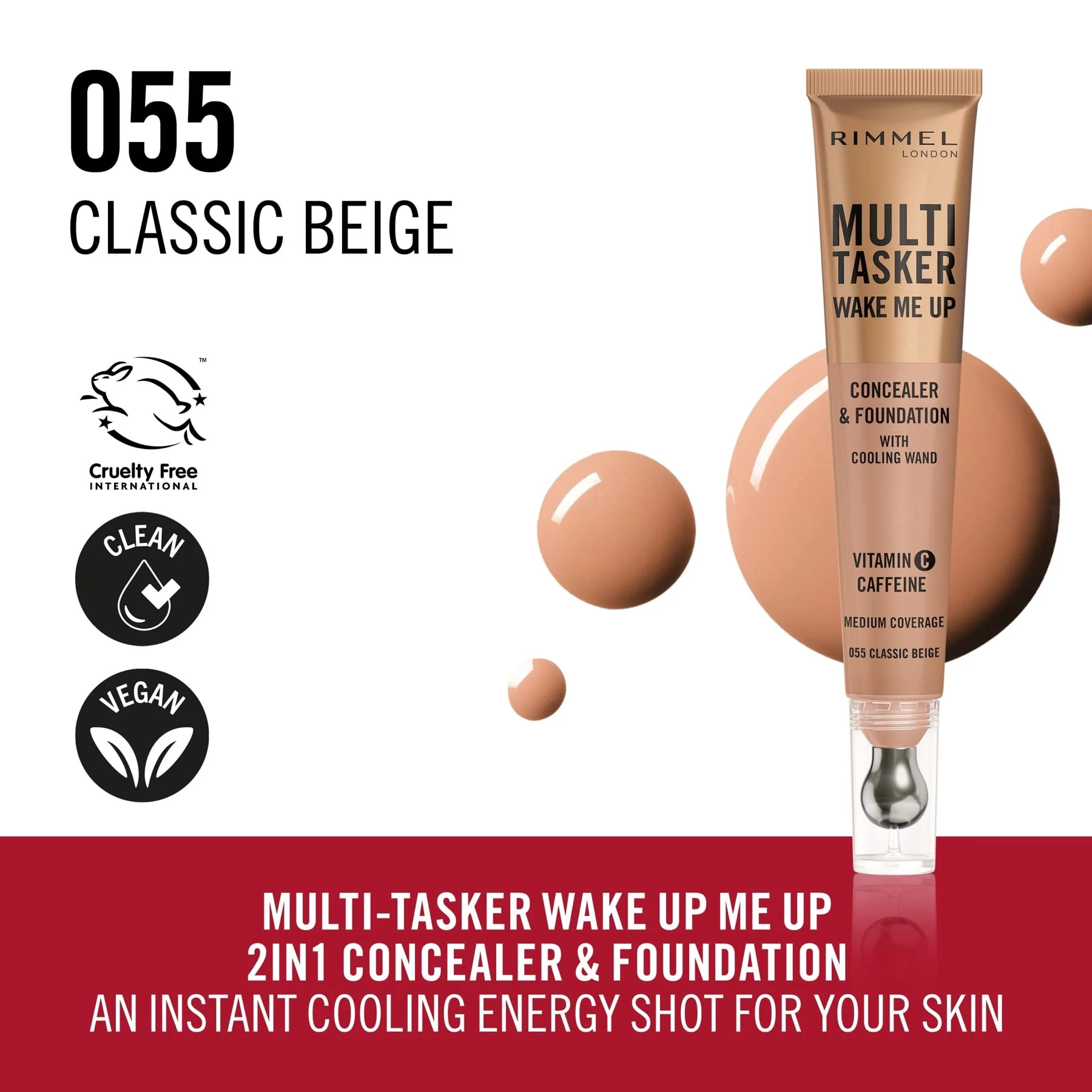Rimmel Multi-tasker Wake Me Up Foundation & Concealer - Image 34