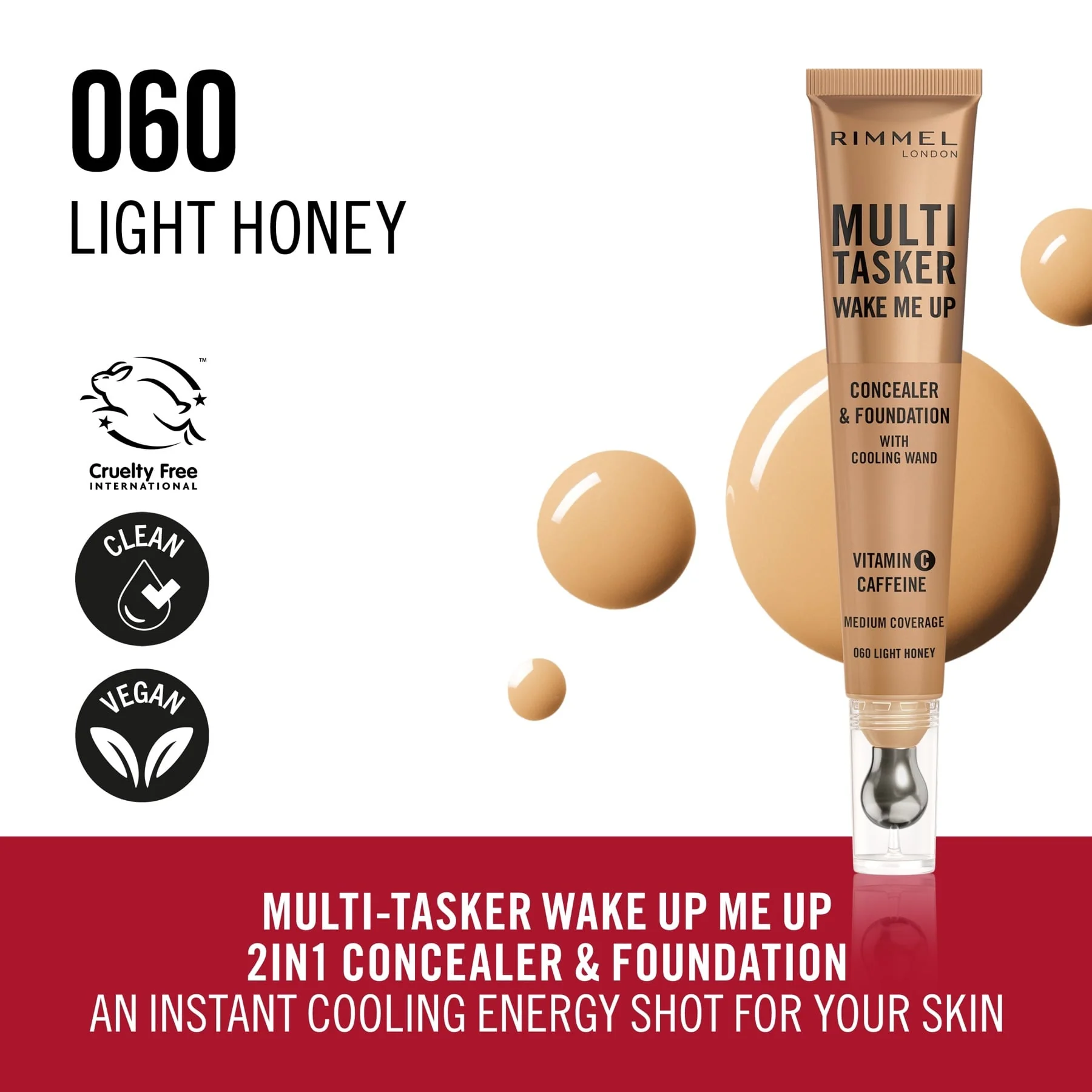 Rimmel Multi-tasker Wake Me Up Foundation & Concealer - Image 42
