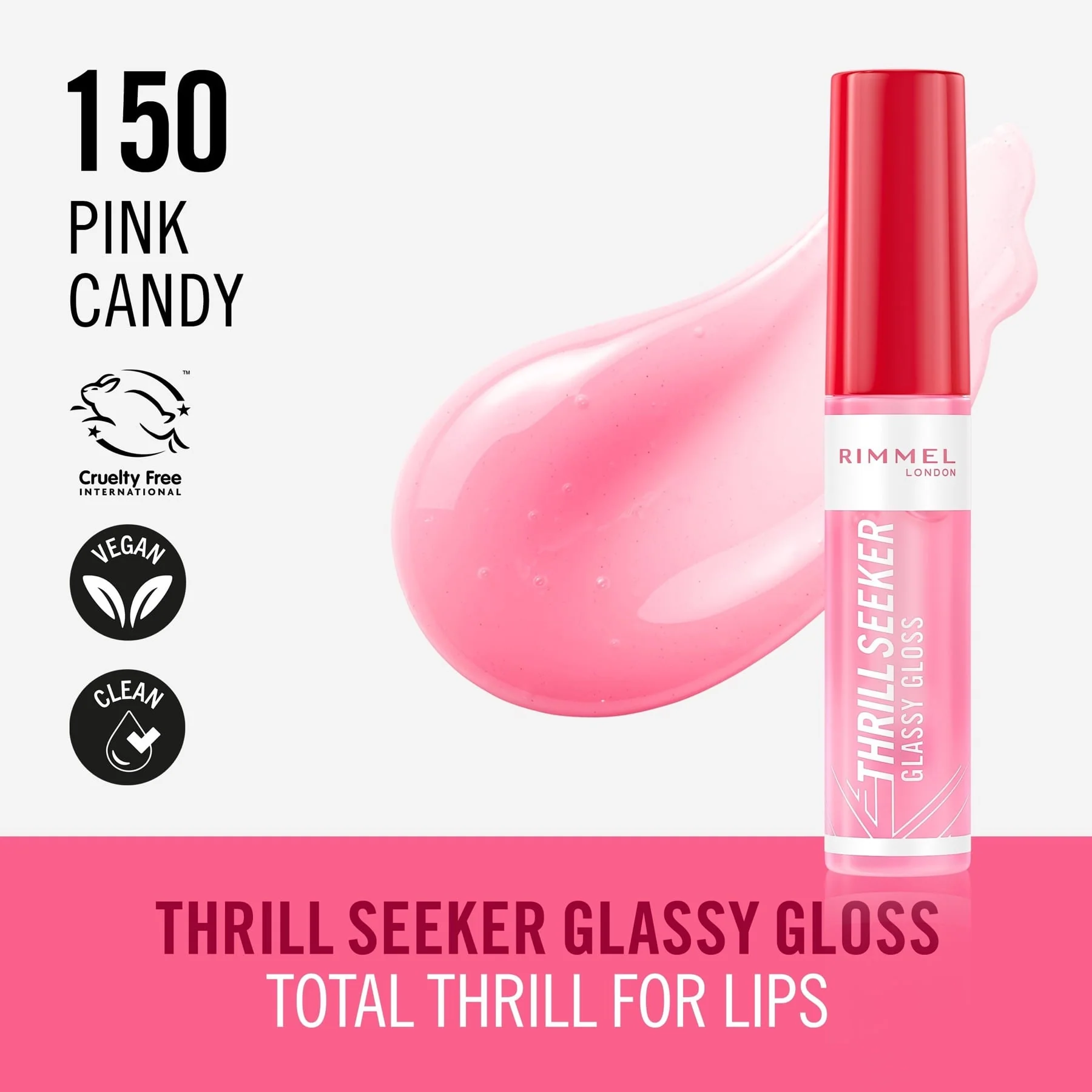 Rimmel Thrill Seeker Glassy Gloss Lip Gloss 10ml - Image 10