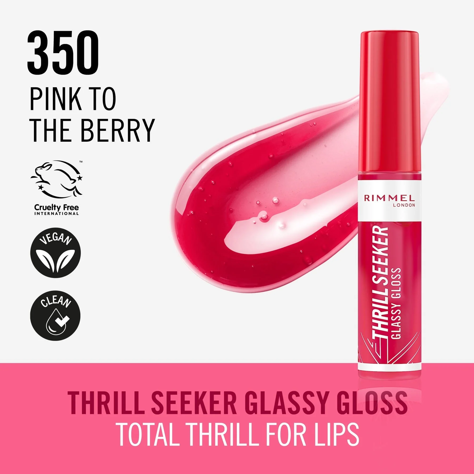 Rimmel Thrill Seeker Glassy Gloss Lip Gloss 10ml - Image 26