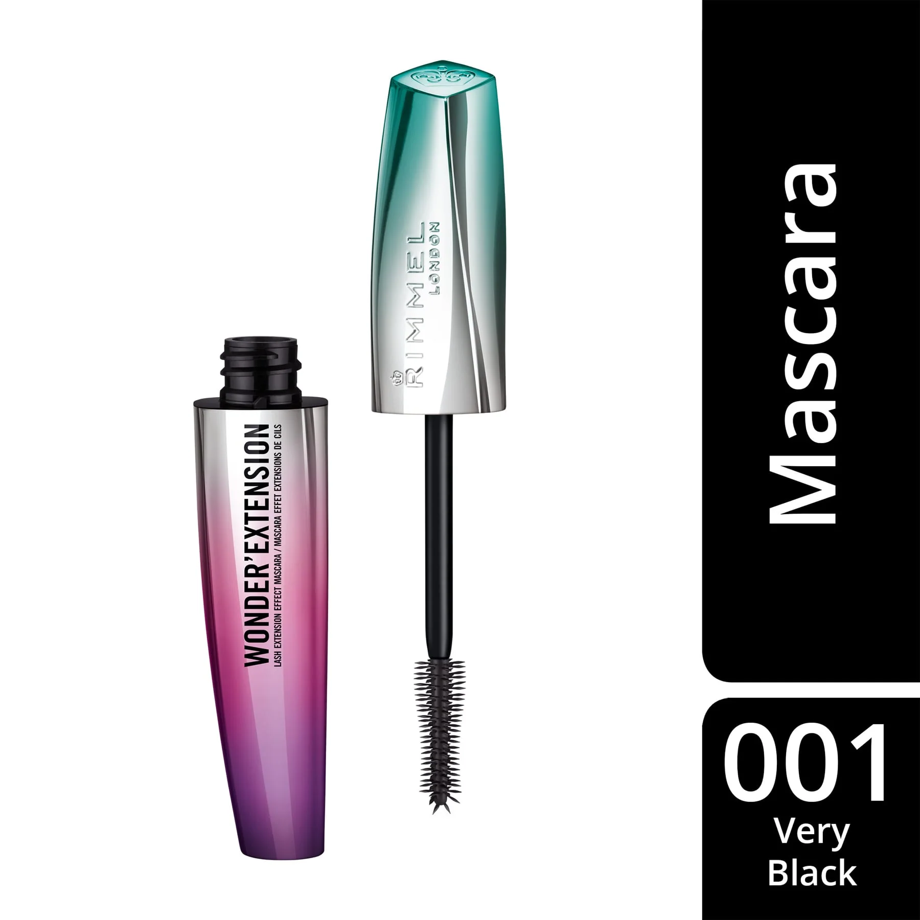 Rimmel Wonder’Extension Lash Extension Effect Mascara 001 Very Black 11ml - Image 3