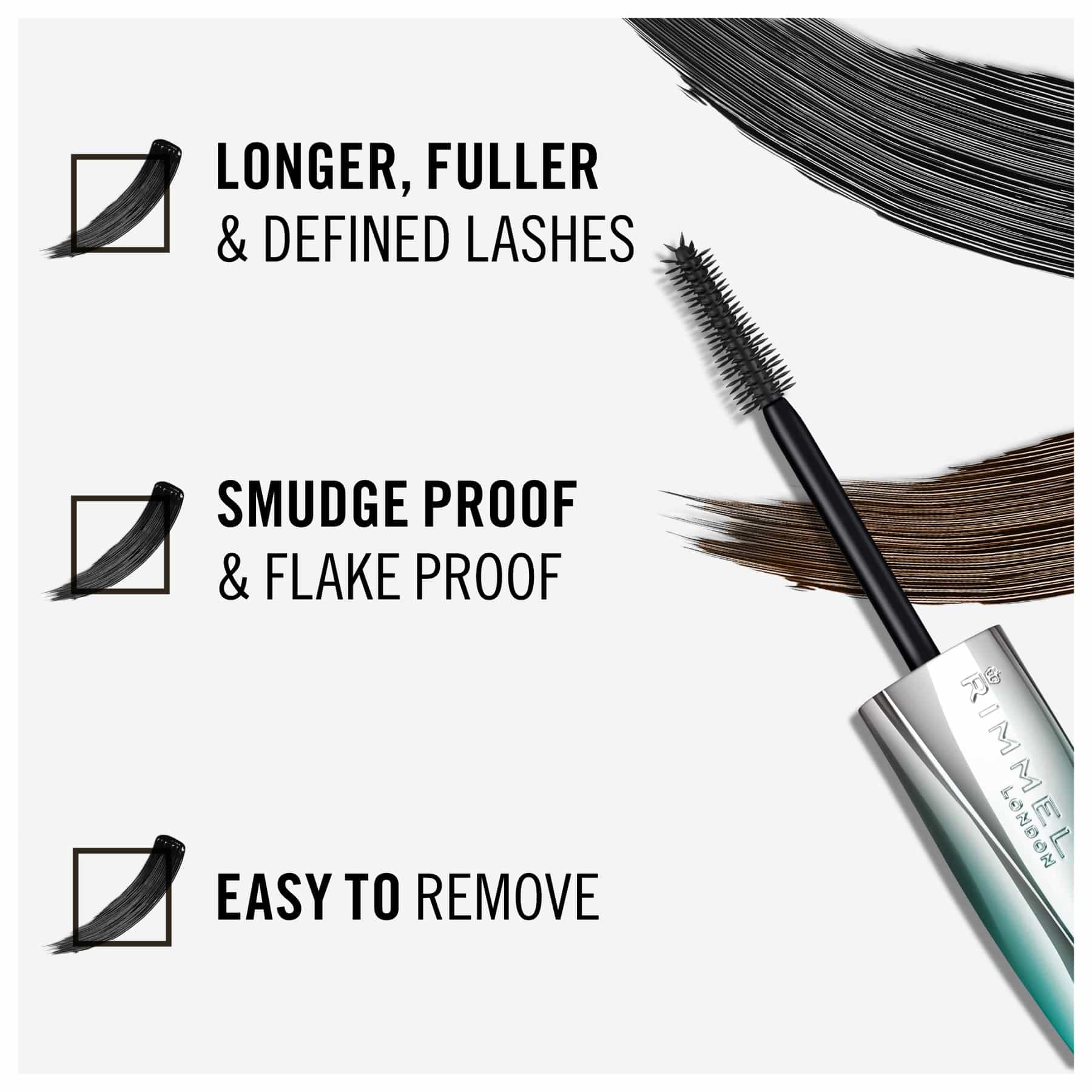 Rimmel Wonder’Extension Lash Extension Effect Mascara 001 Very Black 11ml - Image 5