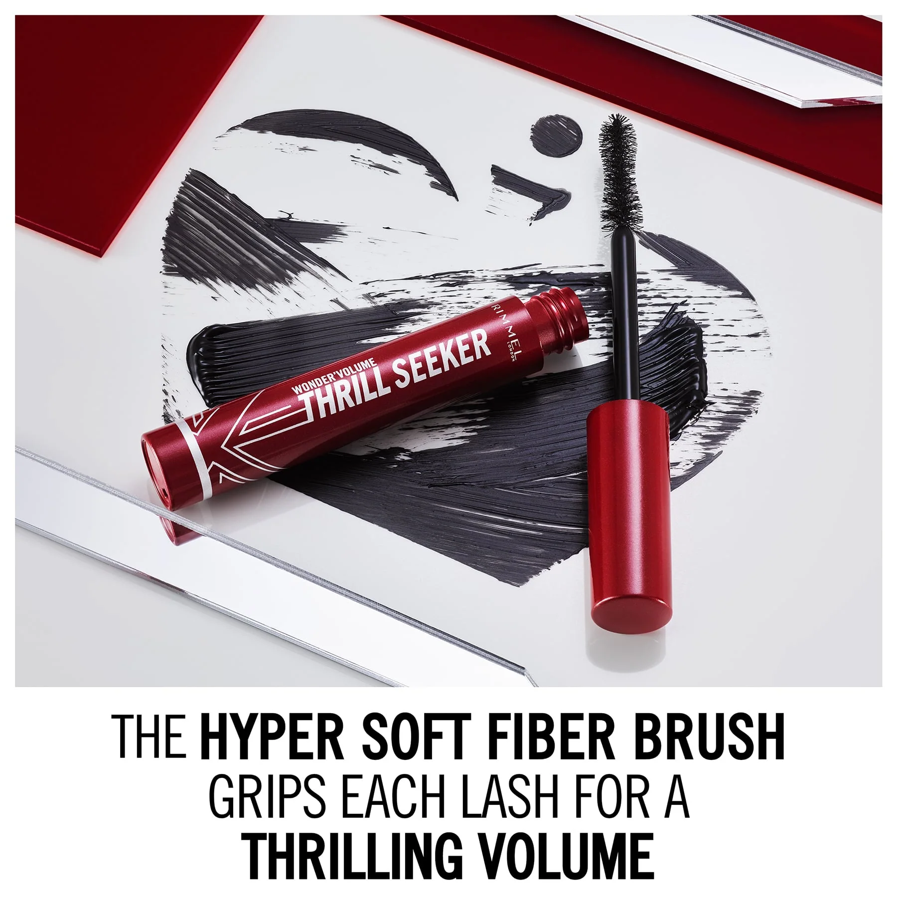 Rimmel Wonder'Volume Thrill Seeker Mascara 001 Extreme Black 8ml - Image 4