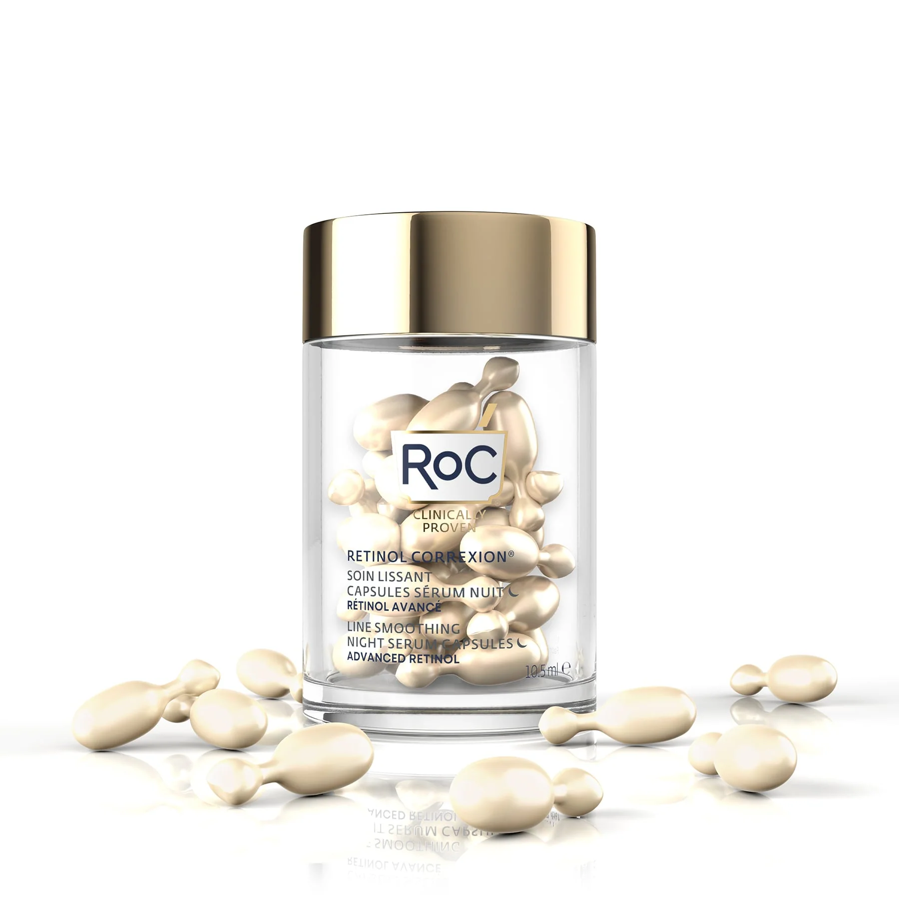 RoC Retinol Correxion Line Smoothing Night Serum 30 Capsules - Image 4