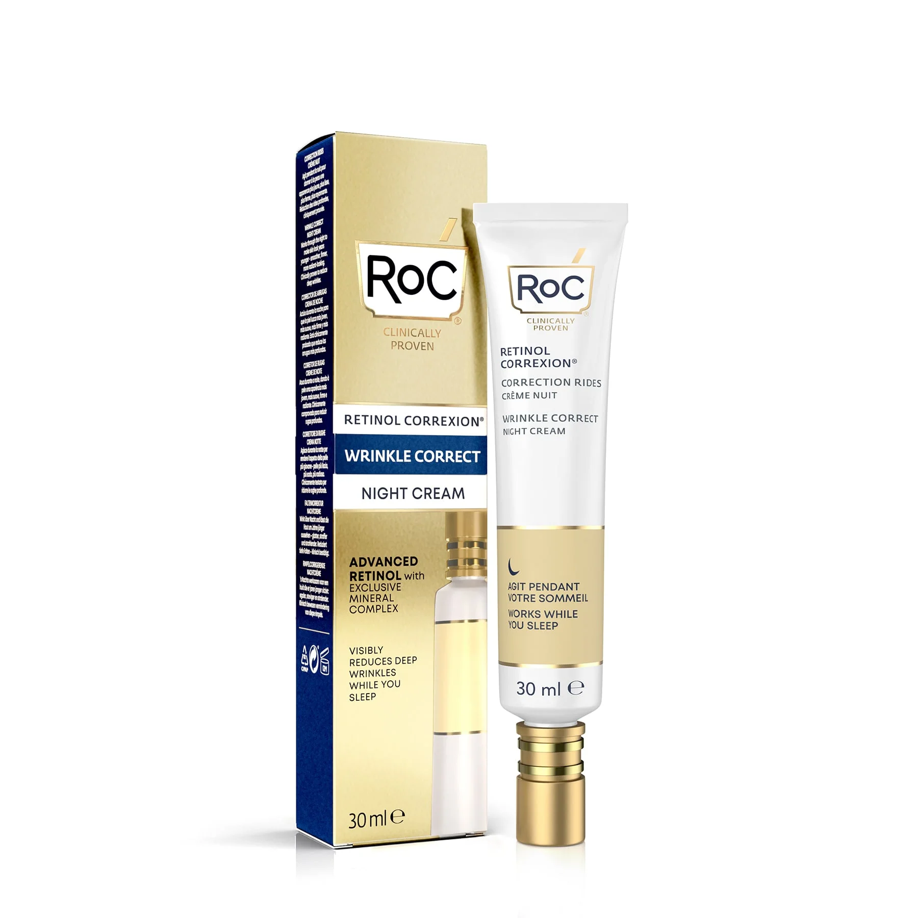 RoC Retinol Correxion Wrinkle Correct Night Cream 30ml - Image 3