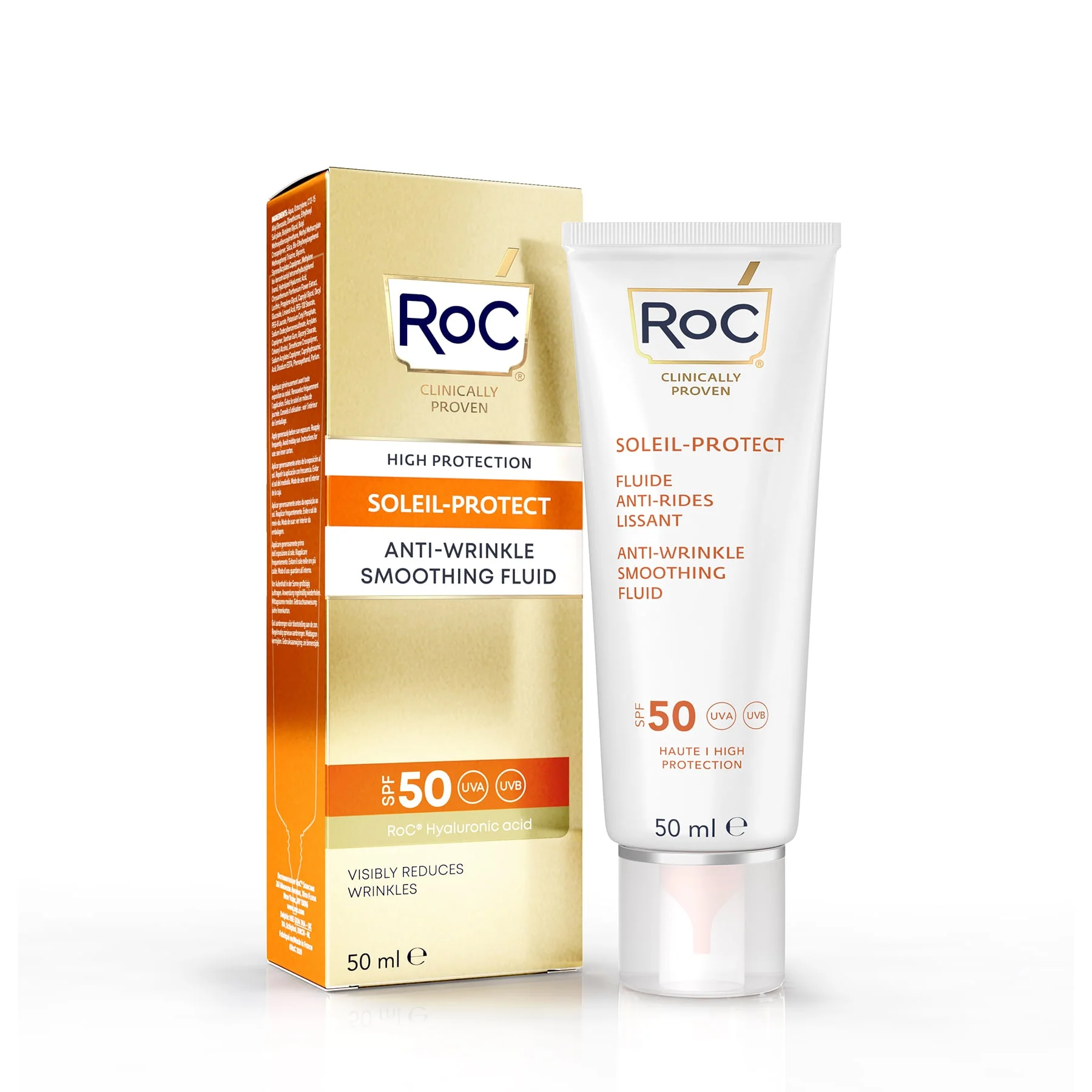RoC Soleil-Protect Anti-Wrinkle Smoothing Fluid SPF 50 50ml - Image 3
