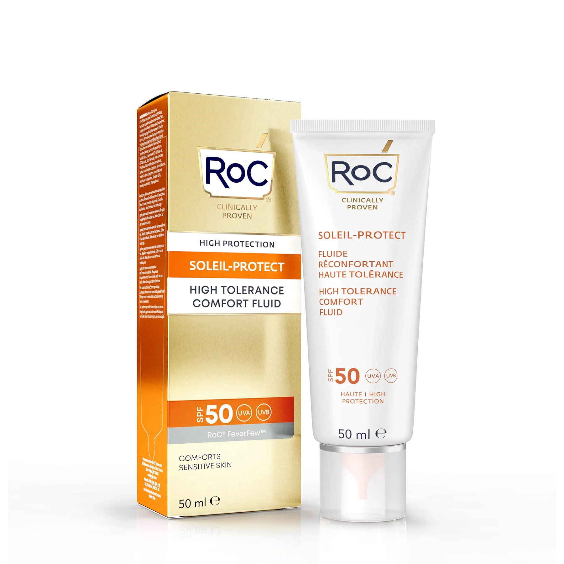 RoC Soleil-Protect High-Tolerance Comfort Fluid SPF 50 50ml - Image 3