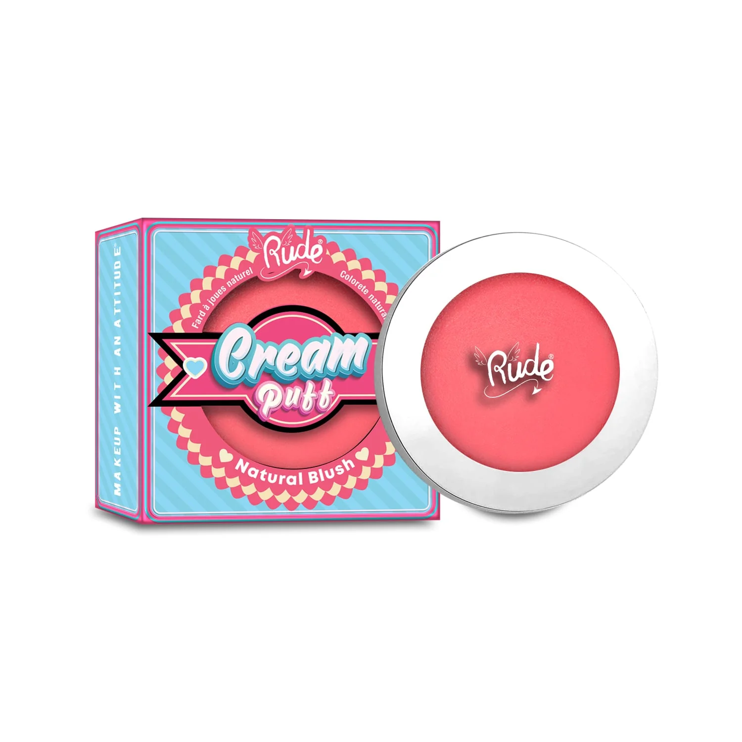 Rude Cream Puff Natural Blush 6g - Image 2