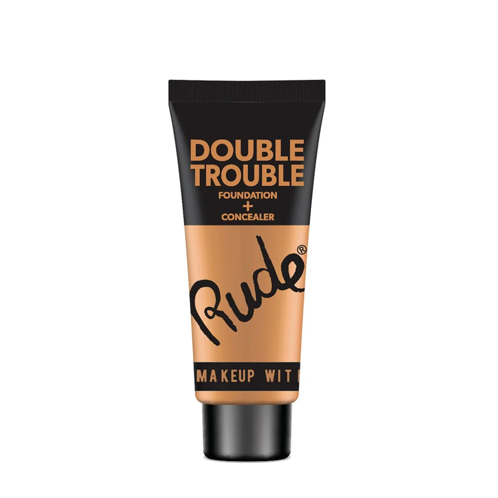 Rude Double Trouble Natural Finish Foundation + Concealer 30ml - Image 2