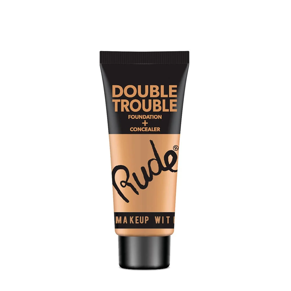 Rude Double Trouble Natural Finish Foundation + Concealer 30ml - Image 4