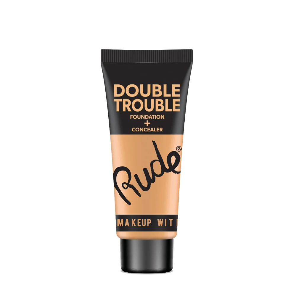 Rude Double Trouble Natural Finish Foundation + Concealer 30ml - Image 5