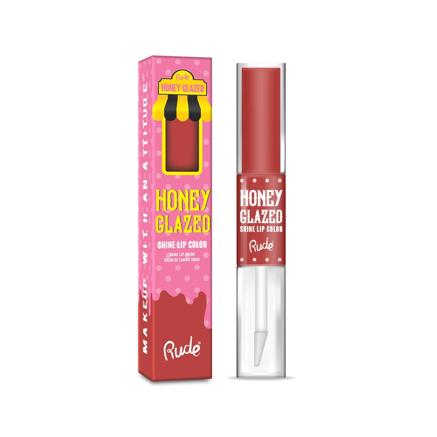 Rude Honey Glazed Shine Lip Color 3.6g - Image 4