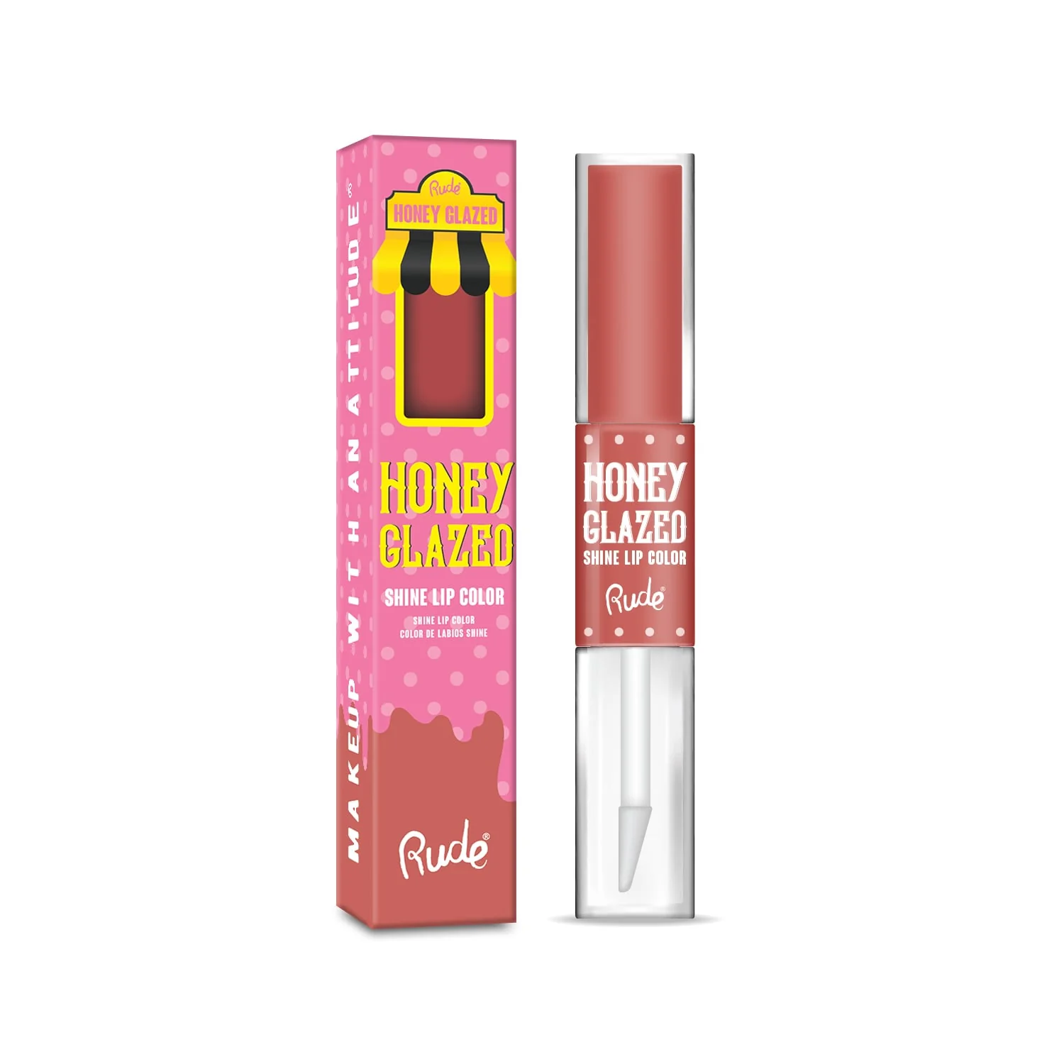 Rude Honey Glazed Shine Lip Color 3.6g - Image 5